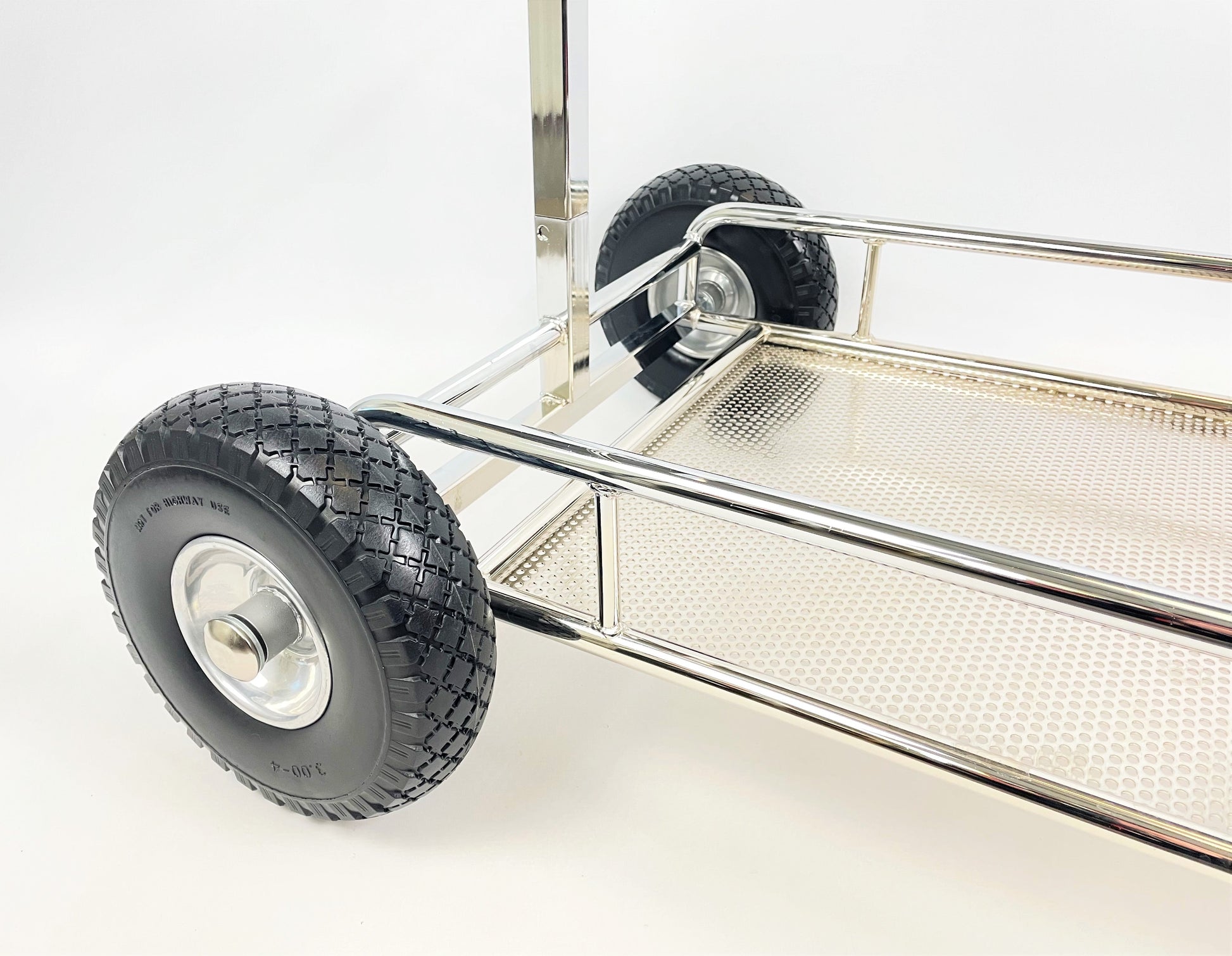 Righetti Ridolfi Chrome 4 Wheel Trolley with Shelf