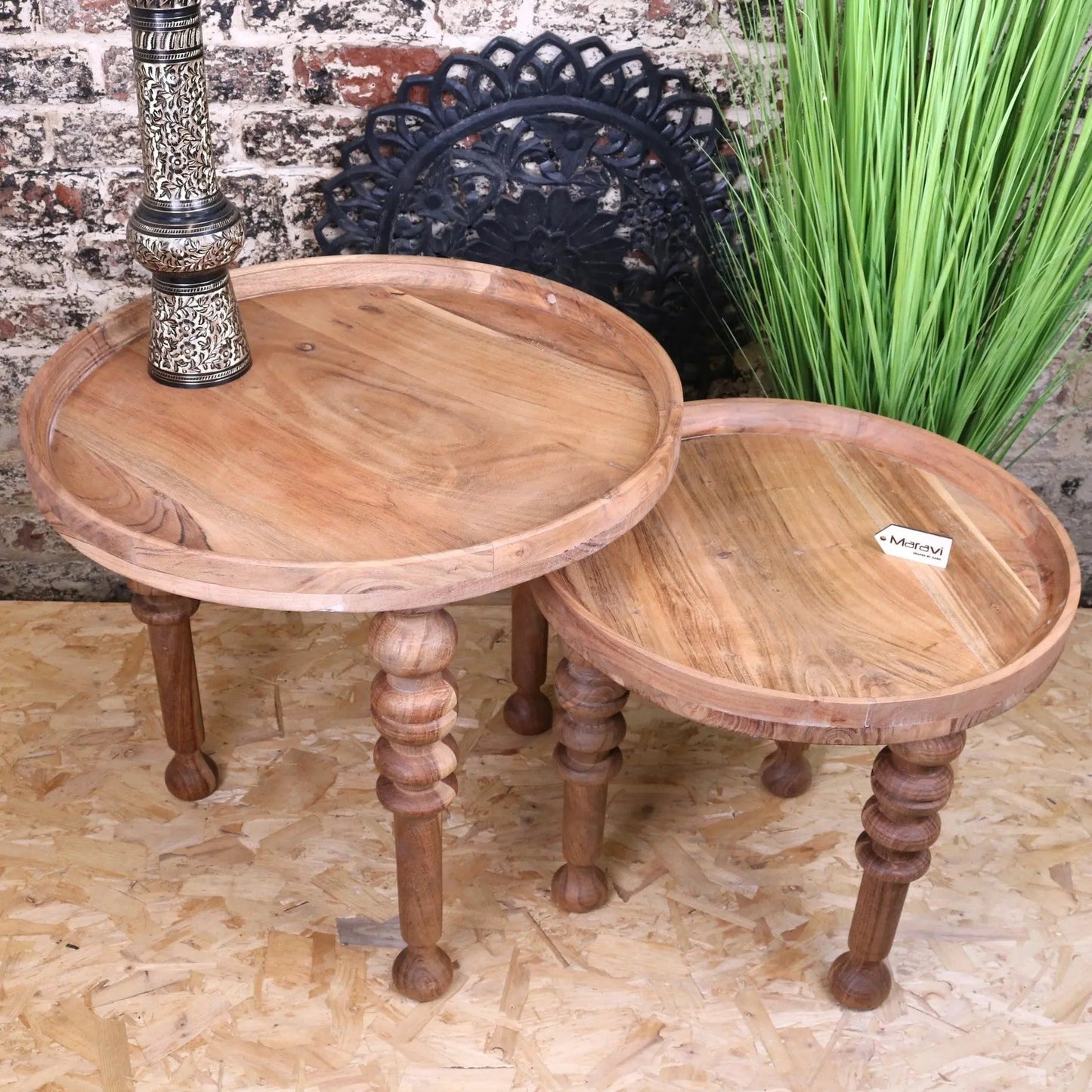 Sena Antique Design Side Table Set of 2