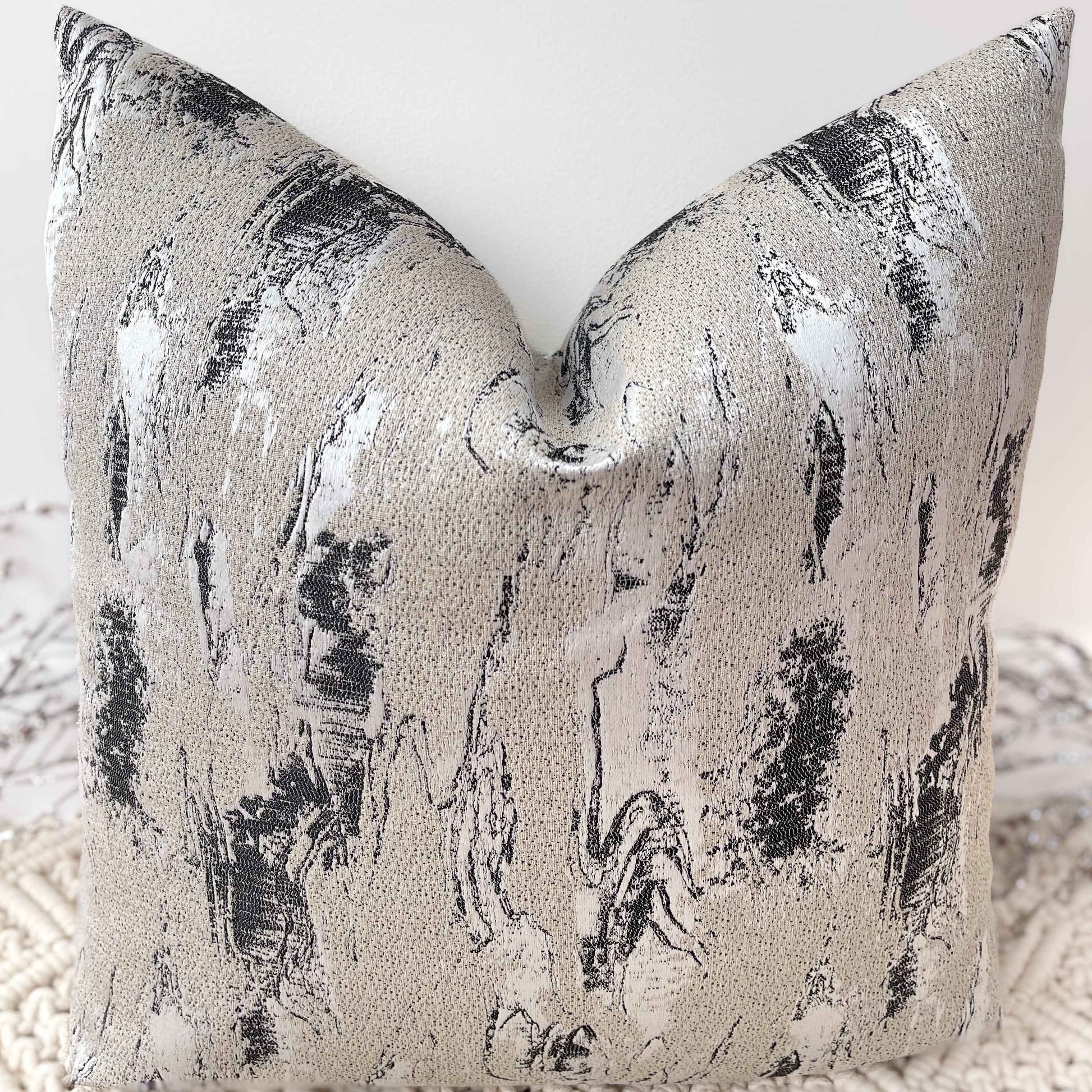 The Couture Cushion - The Black and Beige Zanella - Style No. 37