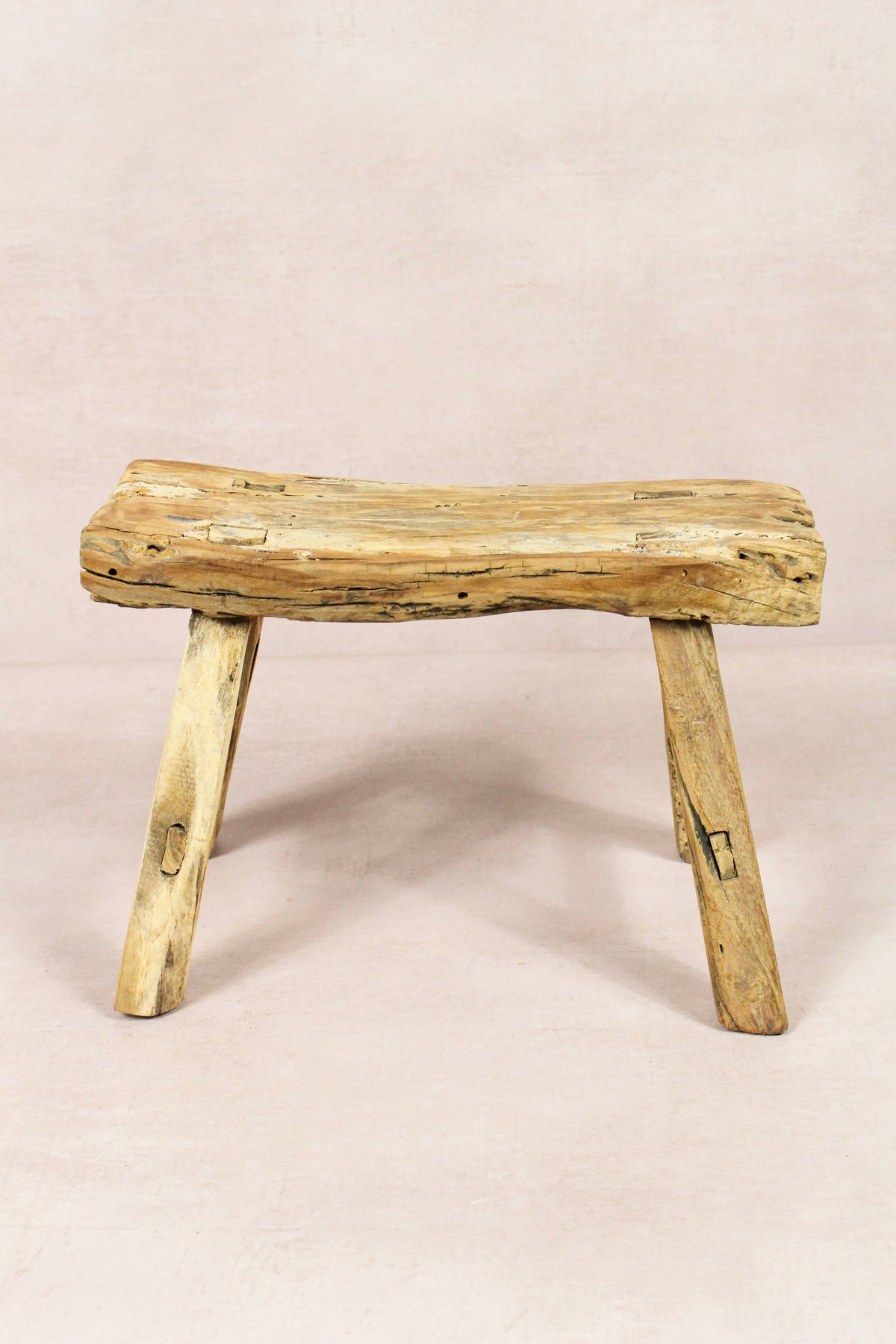 Vintage Rustic Stool - Elm wood - Small - 243