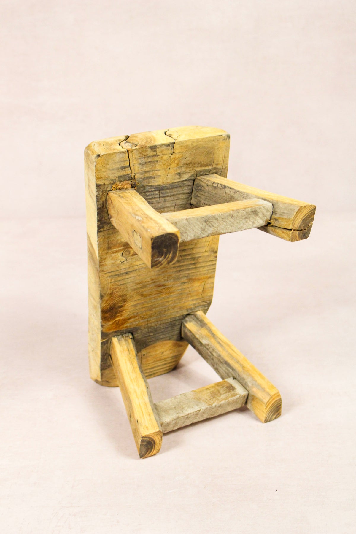 Vintage Rustic Stool - Elm wood - Small - 245