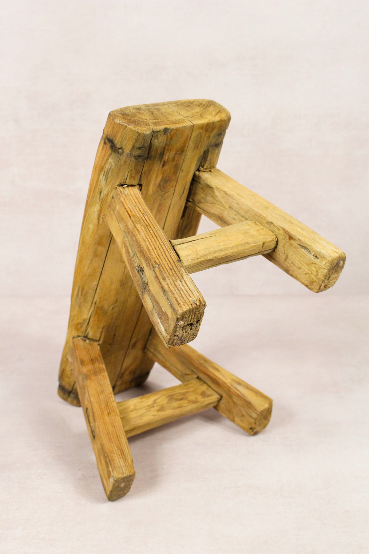 Vintage Rustic Stool - Elm wood - Small - 249