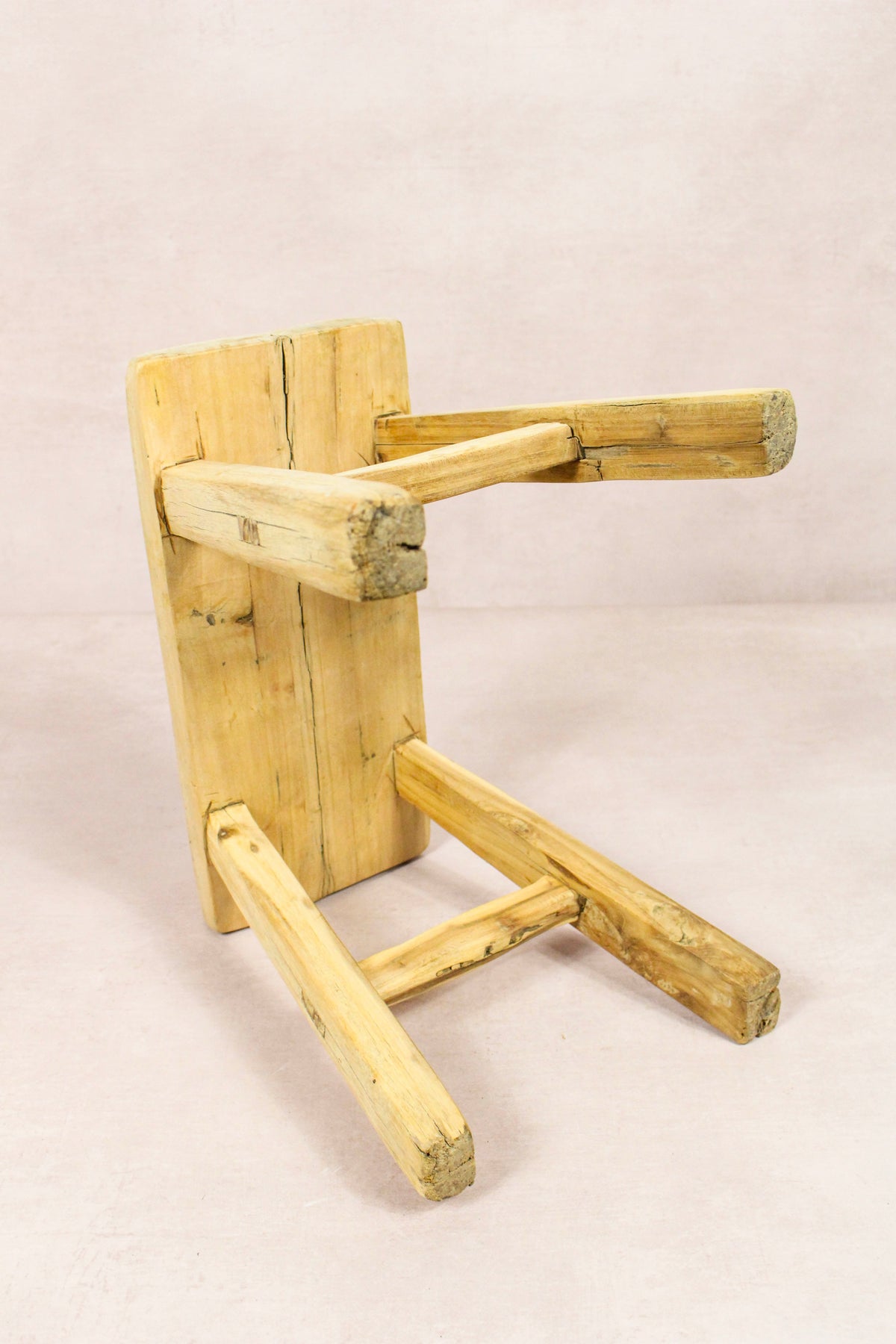 Vintage Rustic Stool - Elm wood - Small - 251