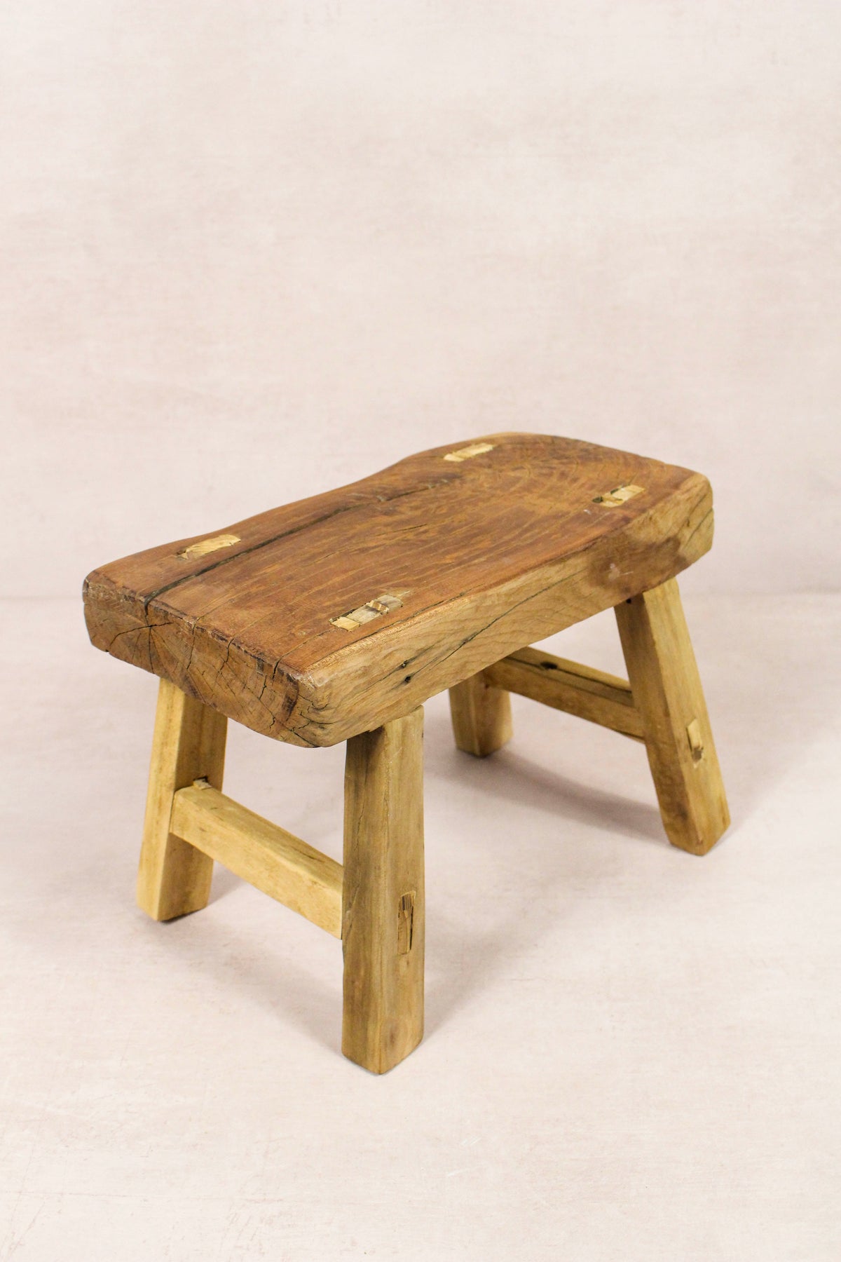 Vintage Rustic Stool - Elm wood - Small - 254