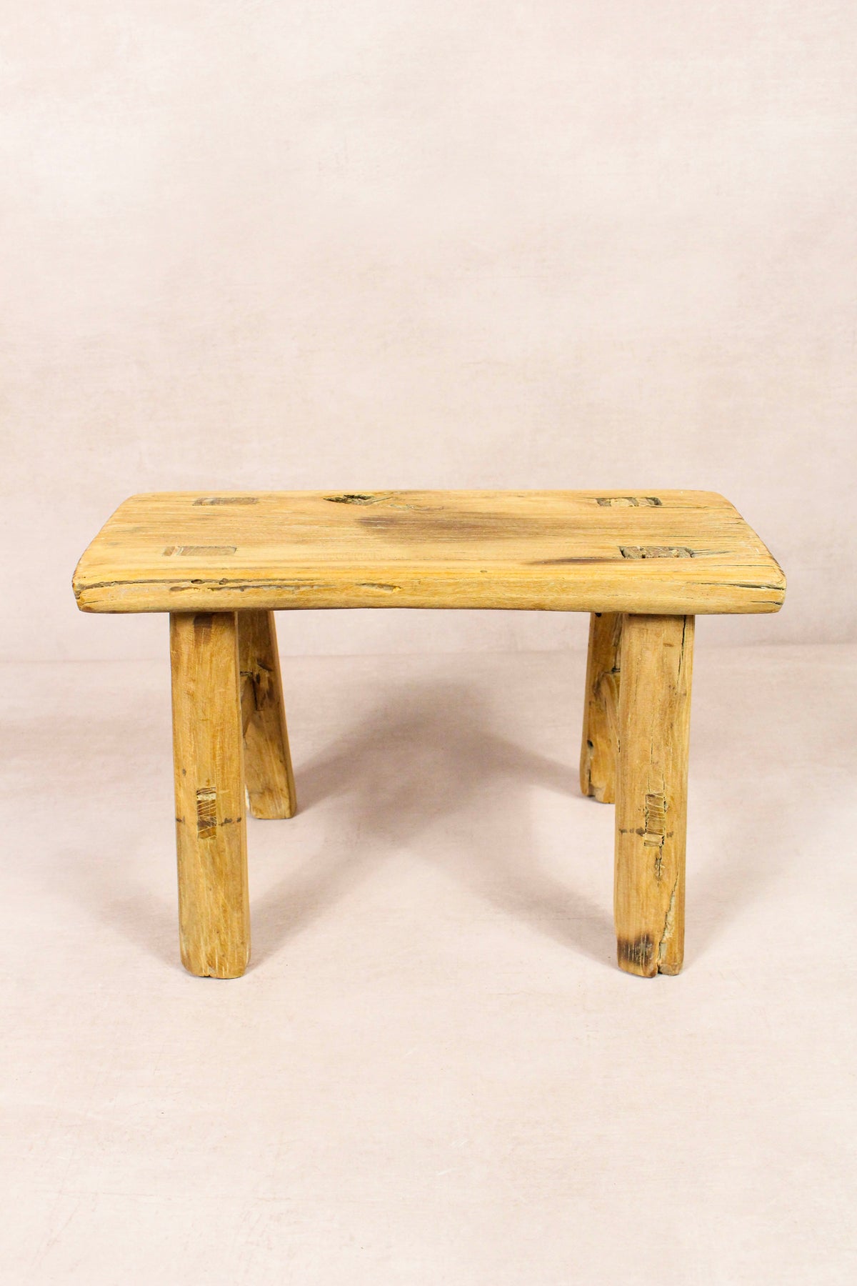 Vintage Rustic Stool - Elm wood - Small - 255