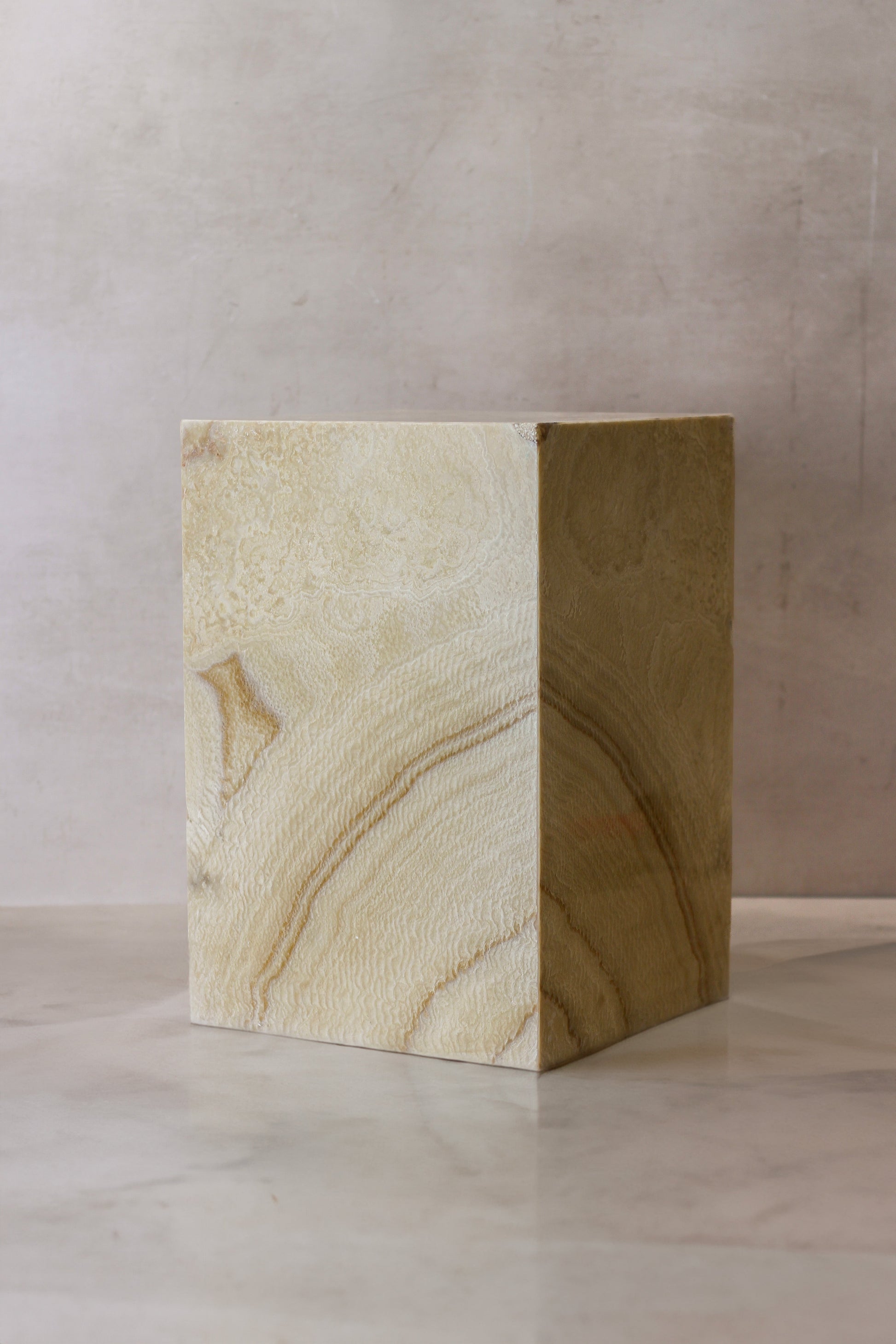 Onyx Side Table Pedestal - Hollow - No 14