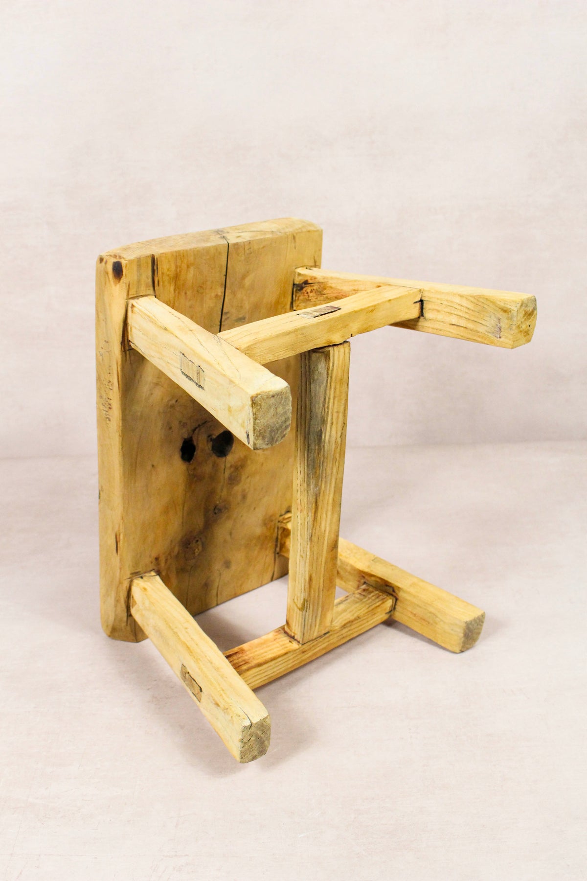 Vintage Rustic Stool - Elm wood - Small - 259
