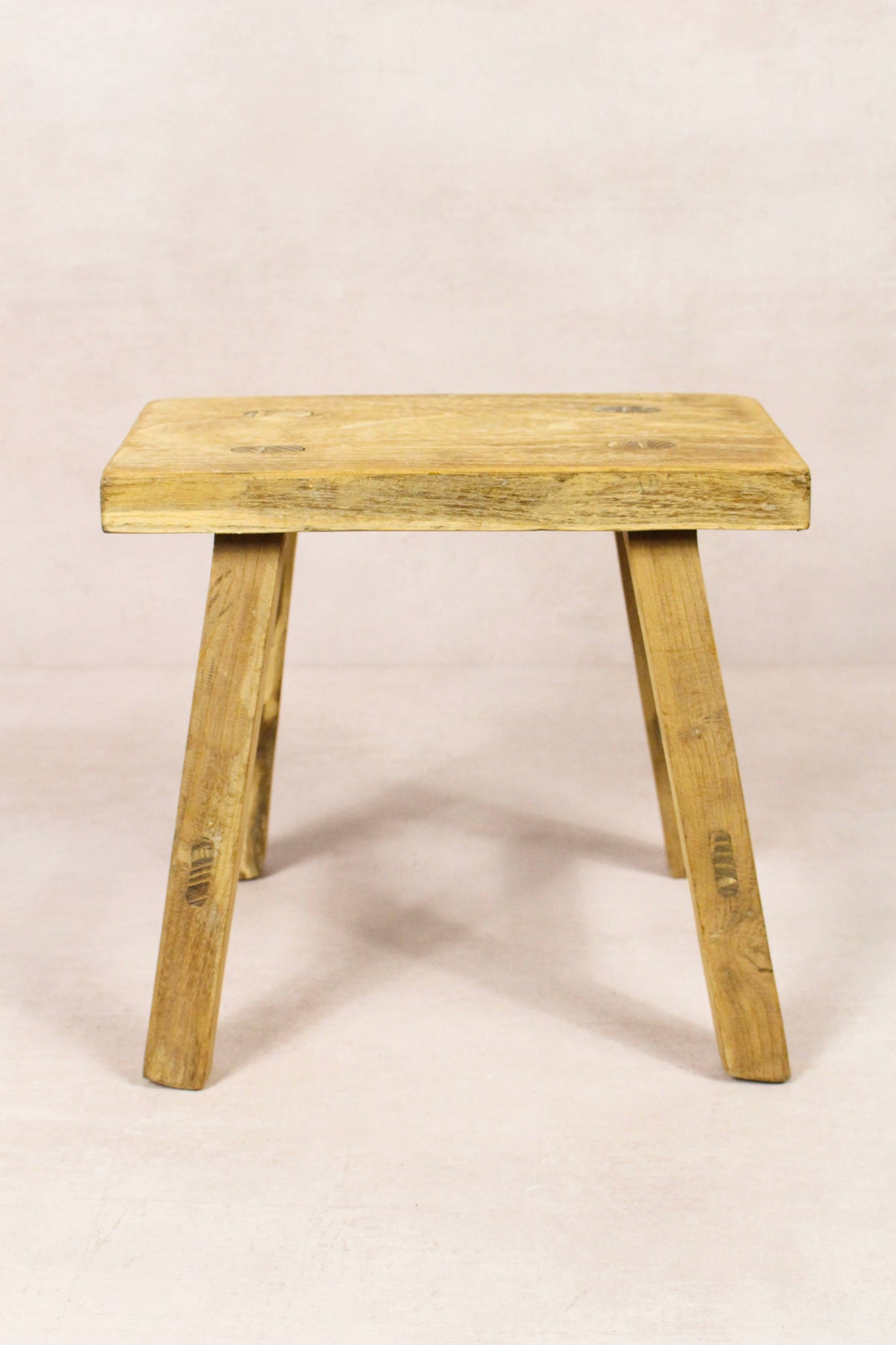 Vintage Rustic Stool - Elm wood - Small - 262