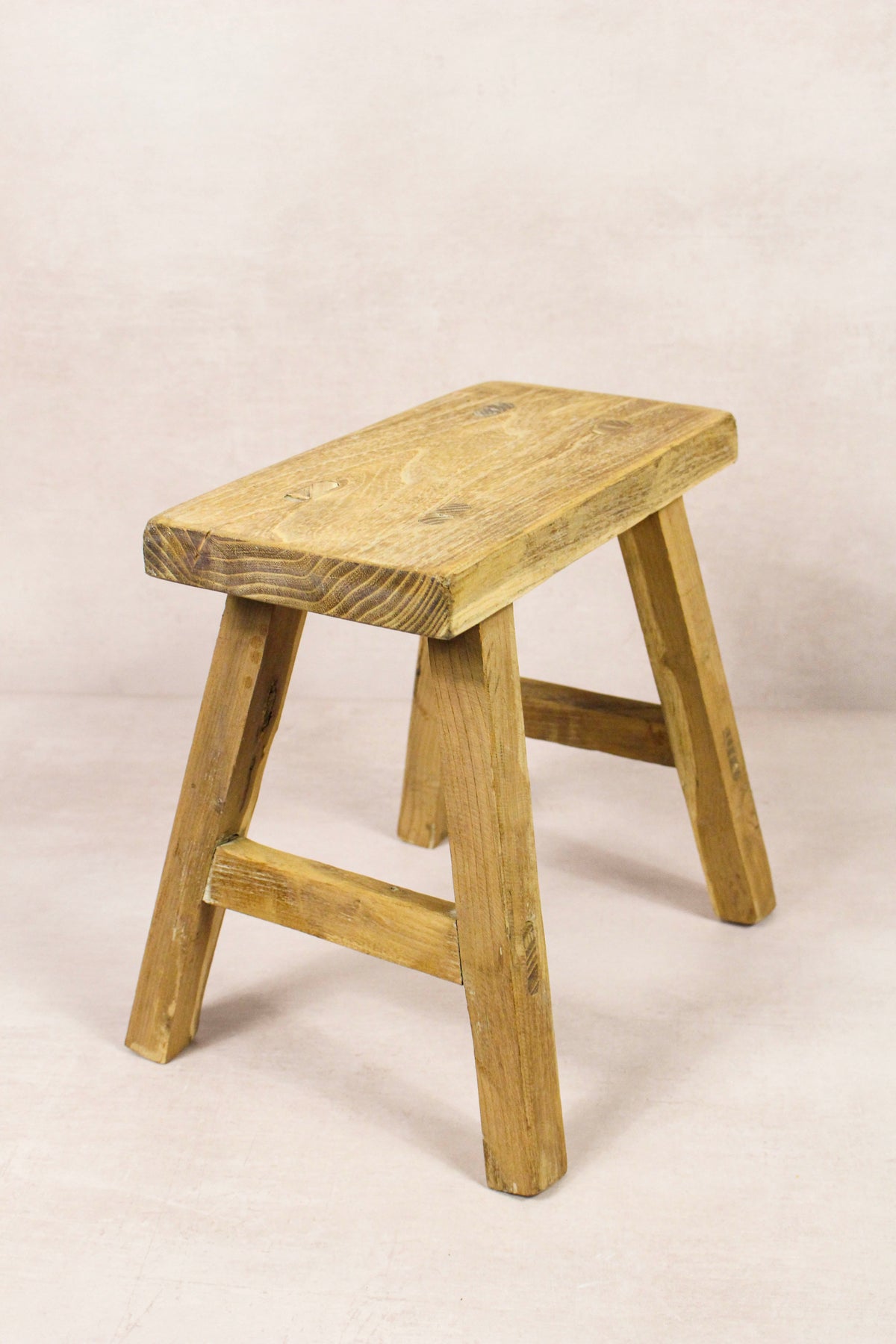 Vintage Rustic Stool - Elm wood - Small - 262
