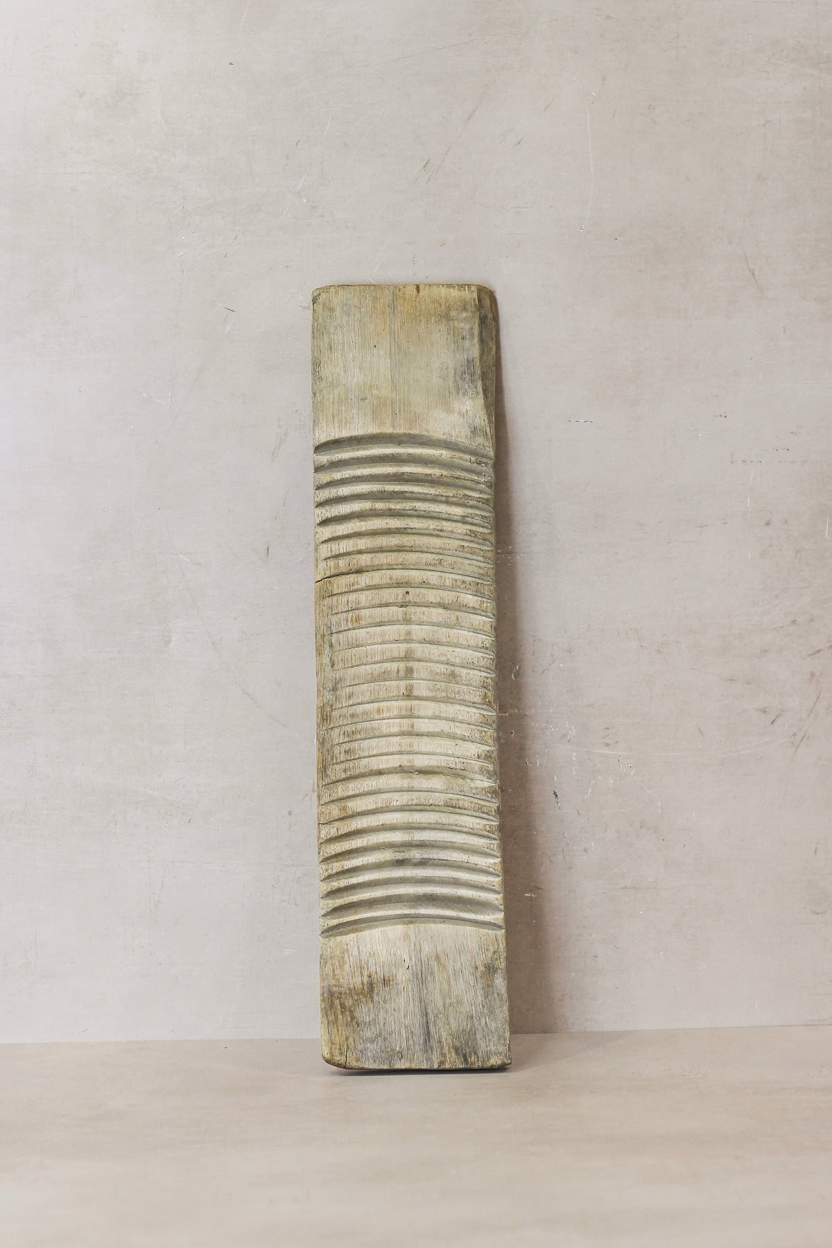 Vintage Elm Wooden Washboard - no 12