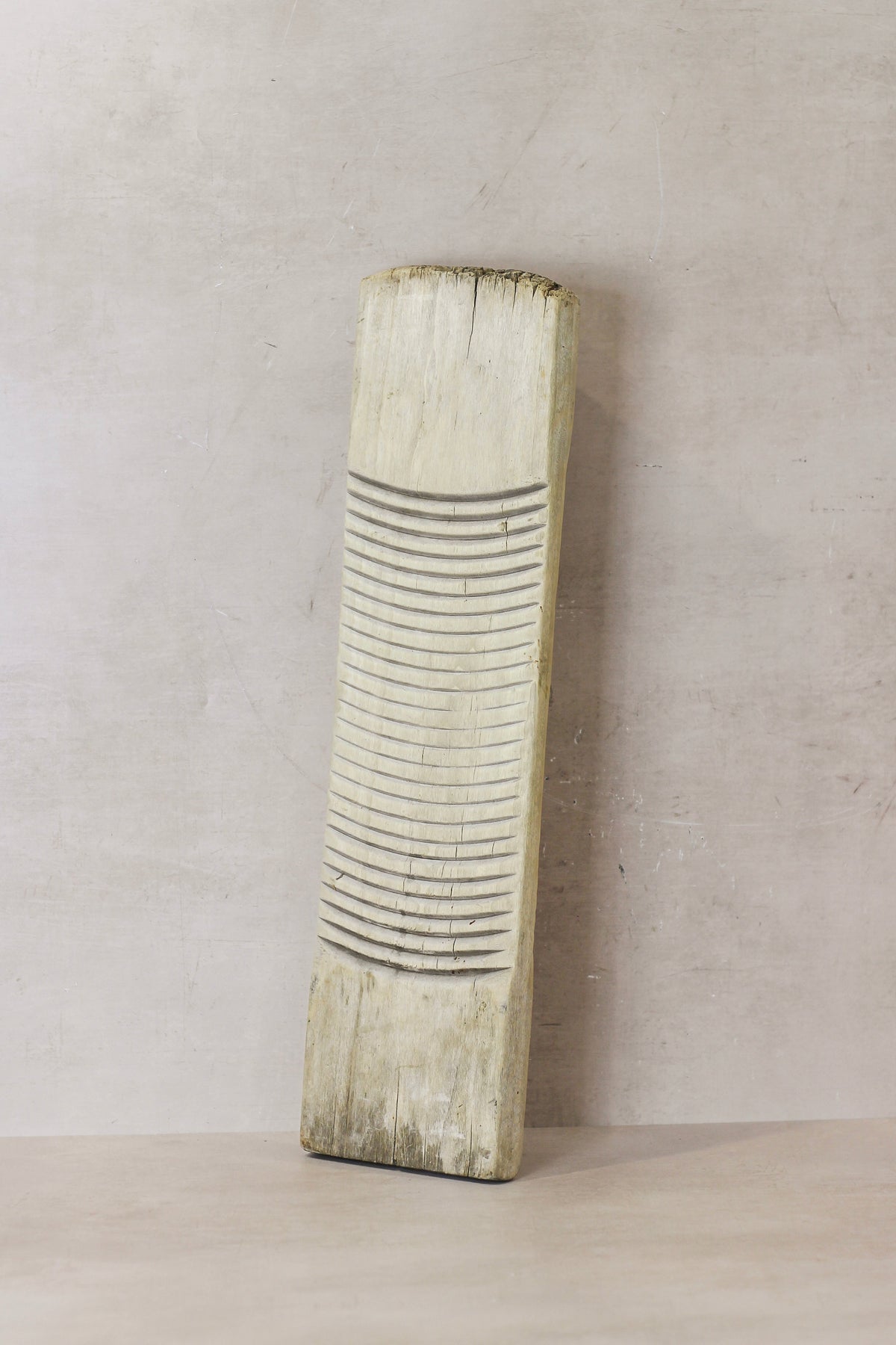 Vintage Elm Wooden Washboard - no 13