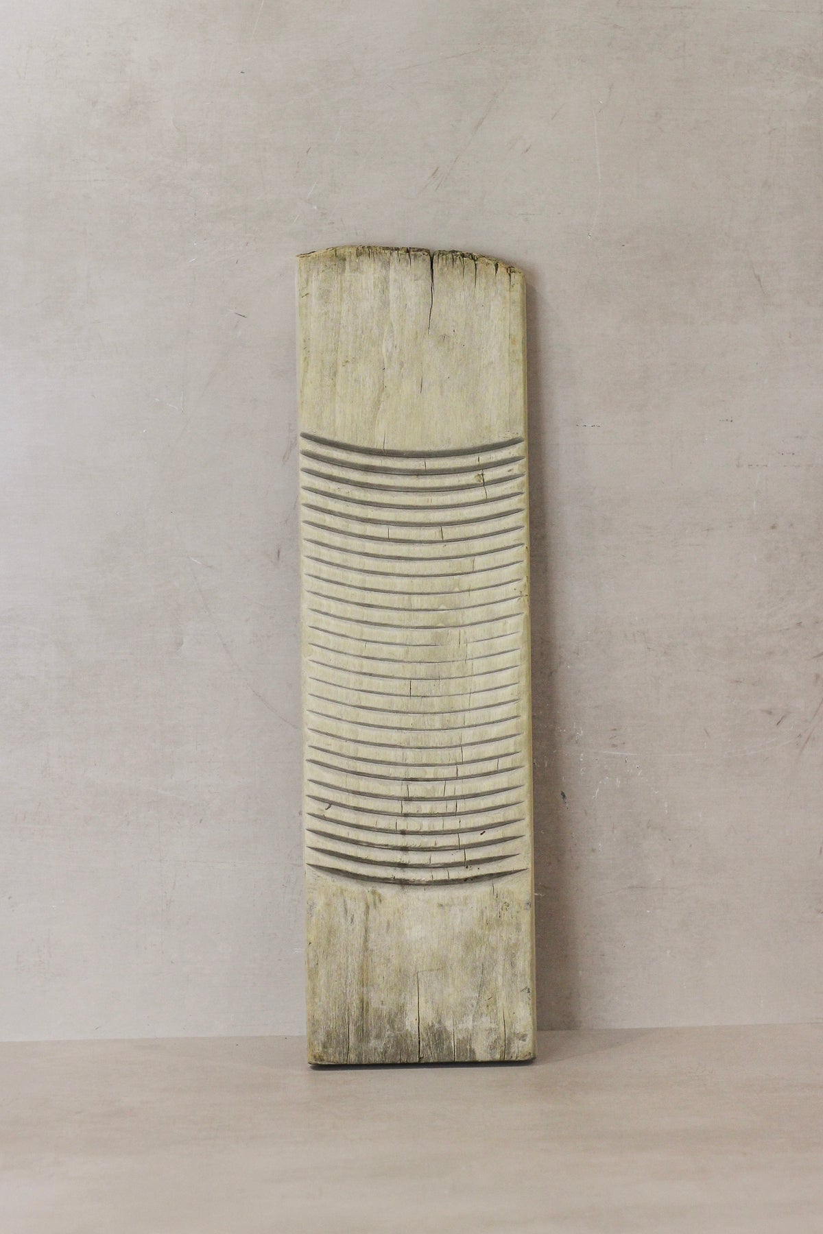 Vintage Elm Wooden Washboard - no 13