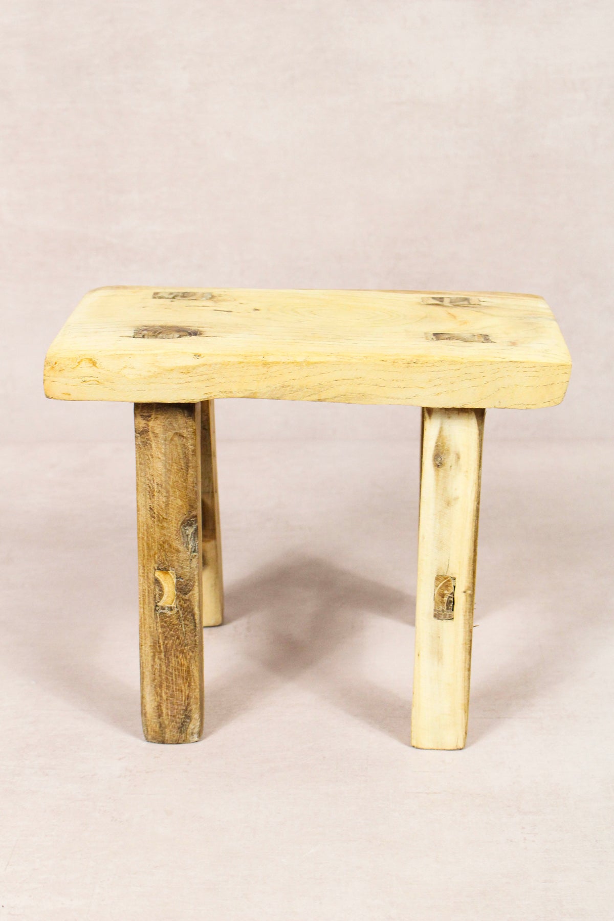 Vintage Rustic Stool - Elm wood - Small - 266