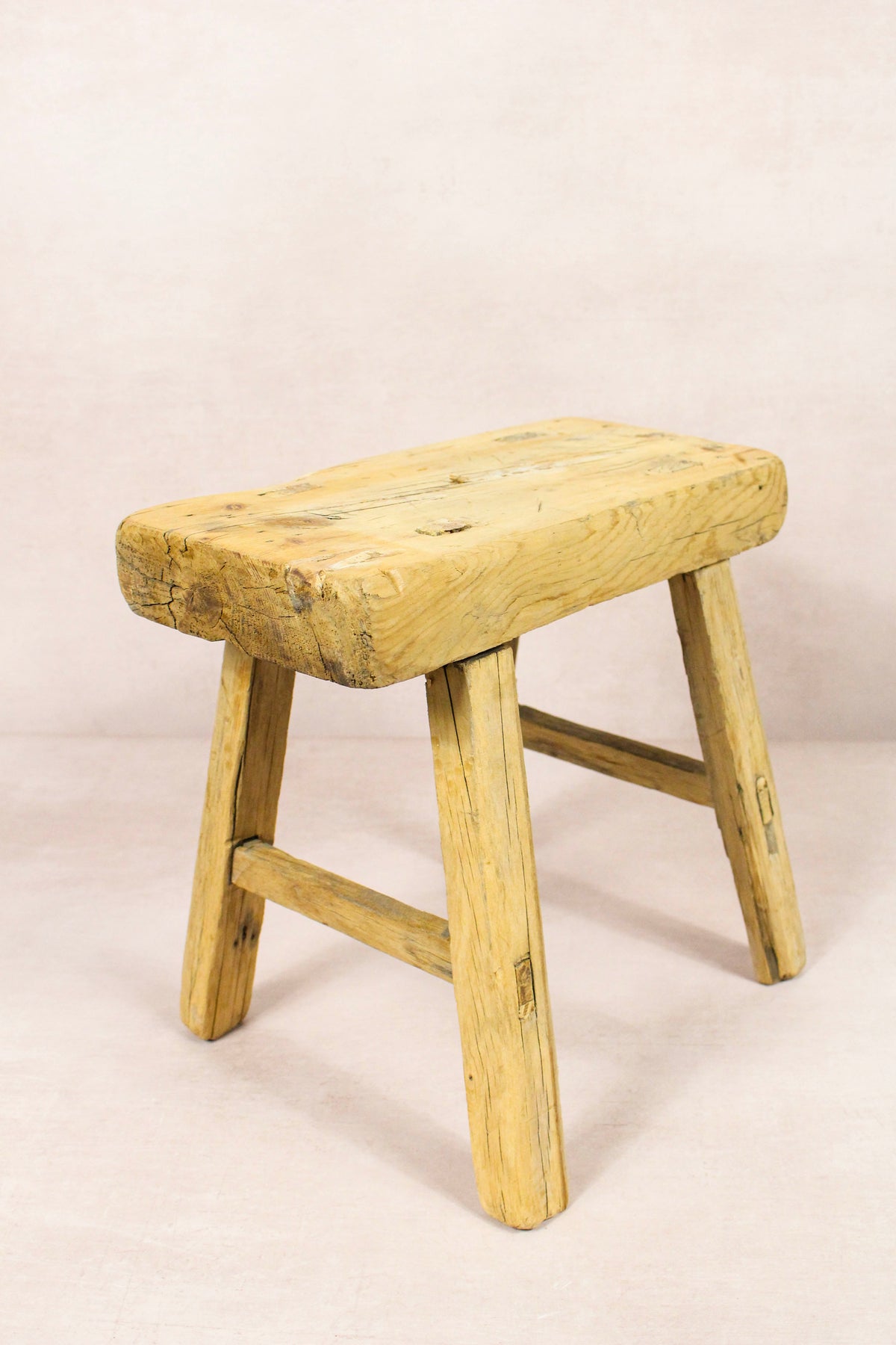 Vintage Rustic Stool - Elm wood - Small - 269