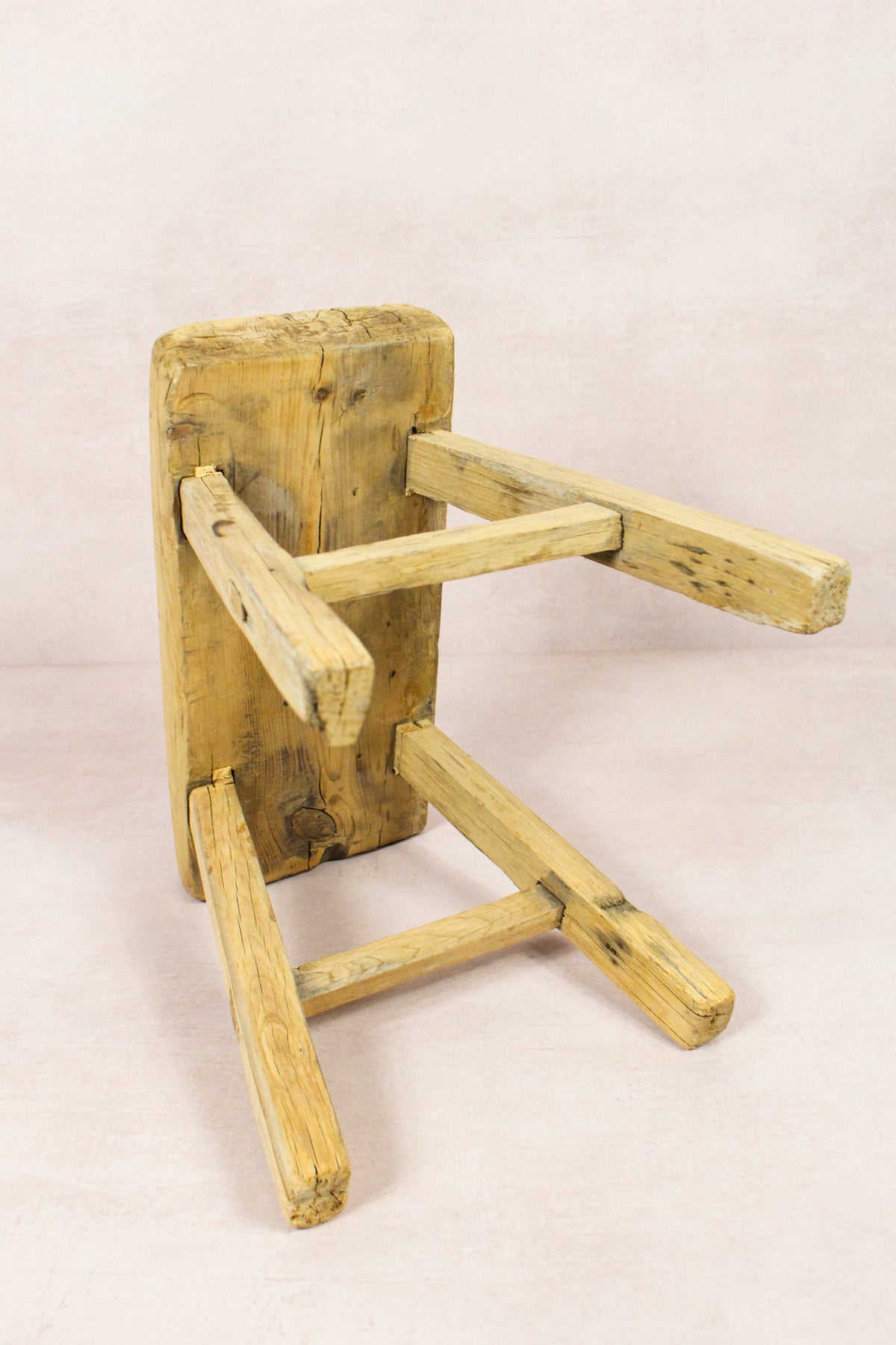 Vintage Rustic Stool - Elm wood - Small - 269