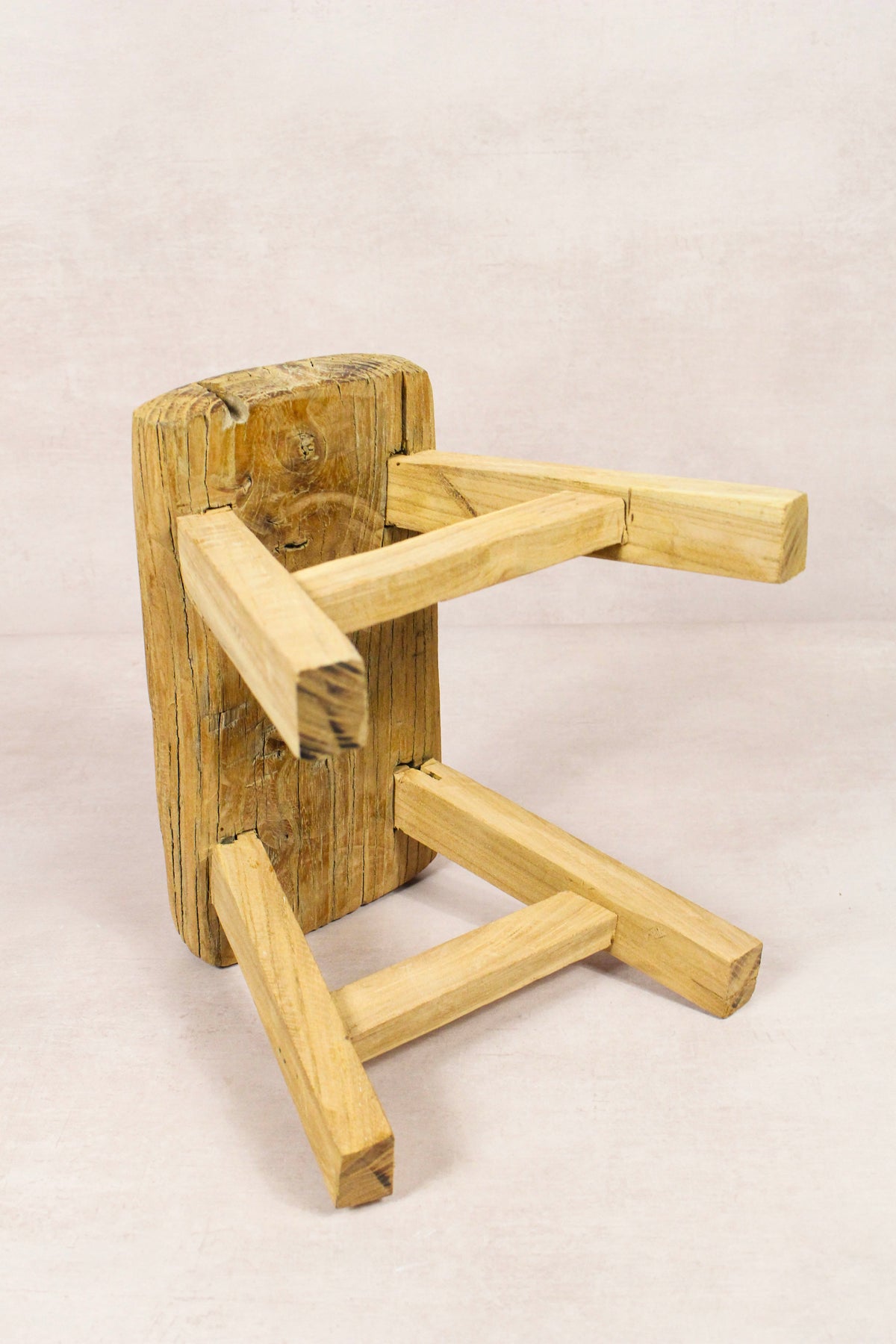 Vintage Rustic Stool - Elm wood - Small - 270