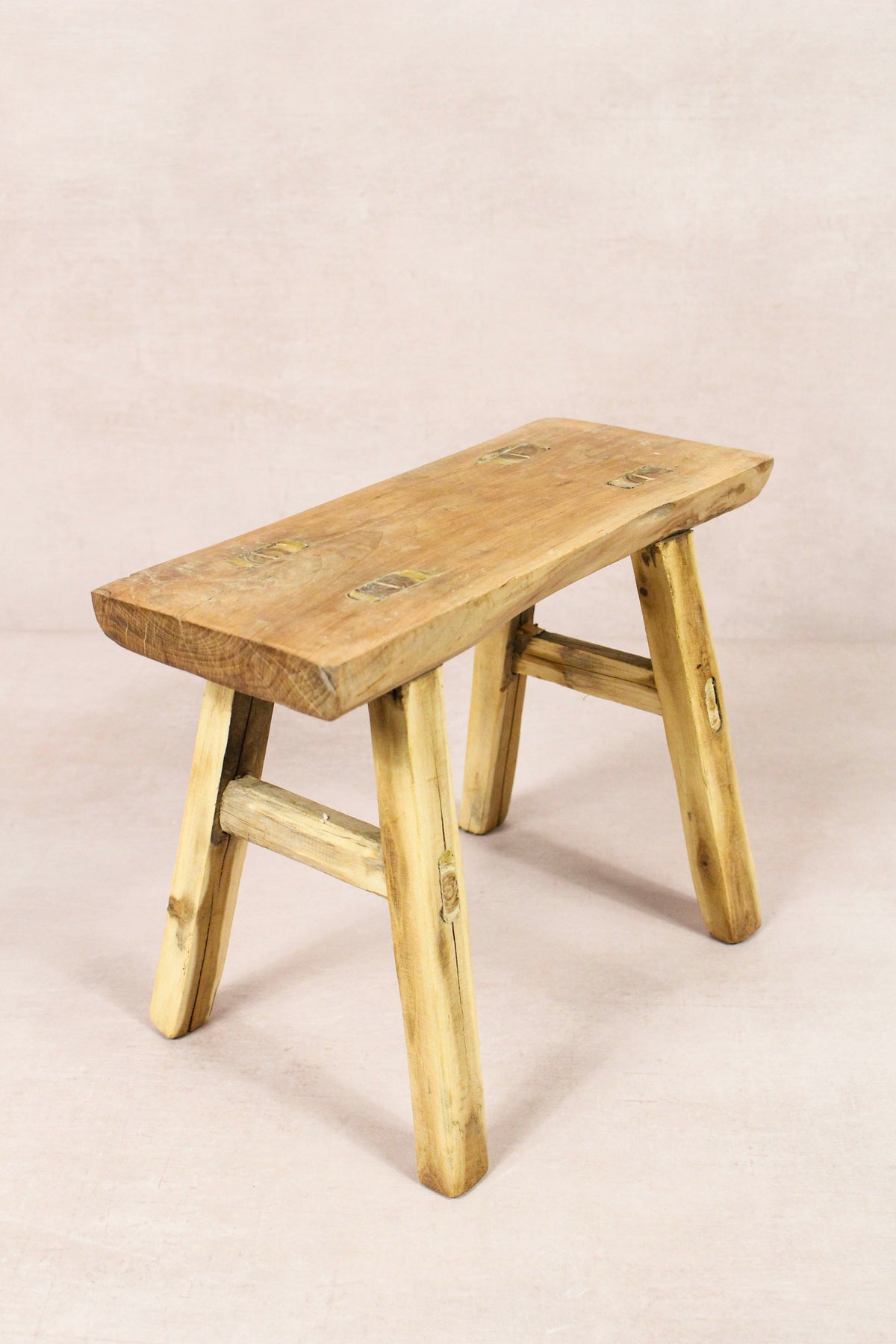 Vintage Rustic Stool - Elm wood - Small - 271