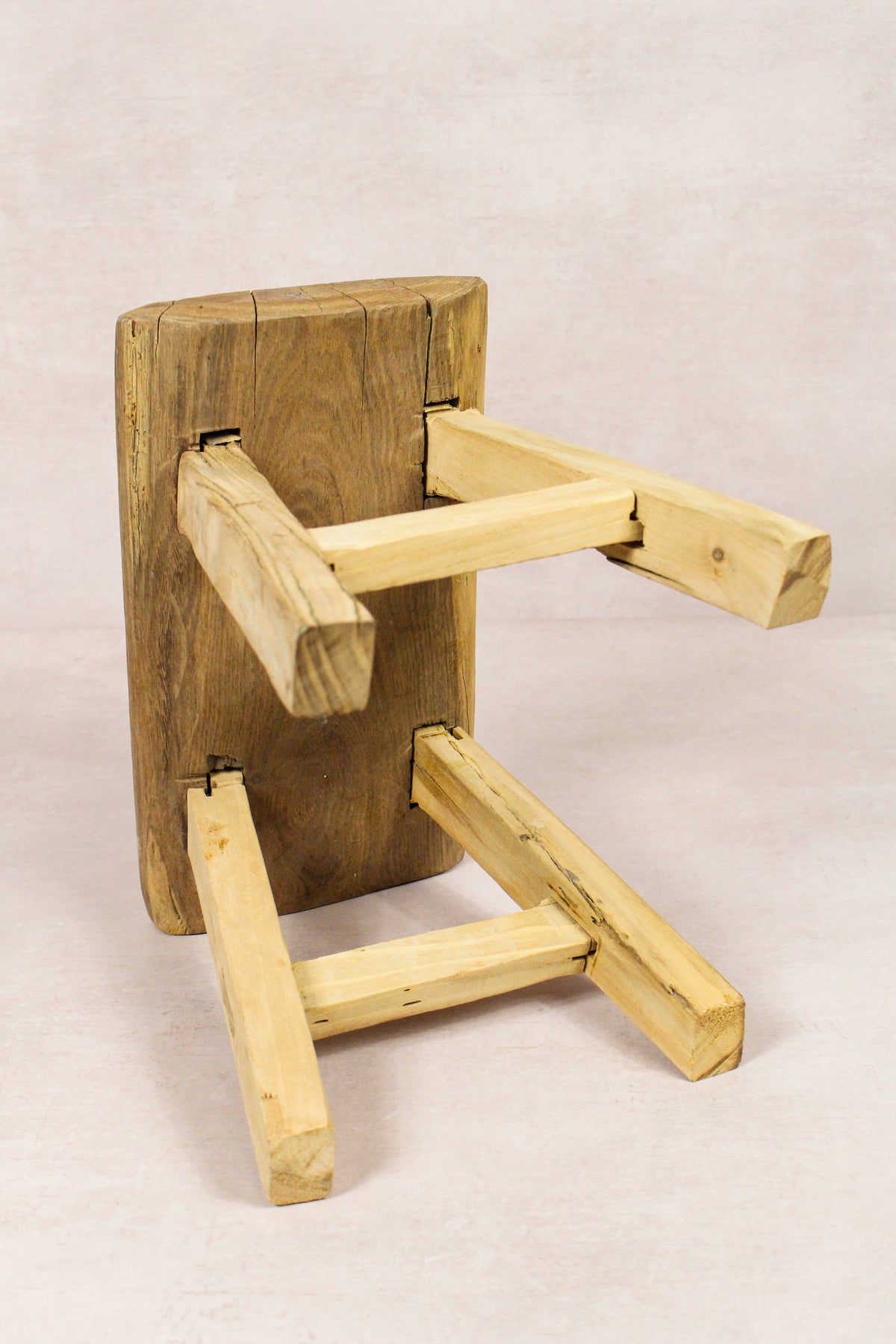 Vintage Rustic Stool - Elm wood - Small - 272