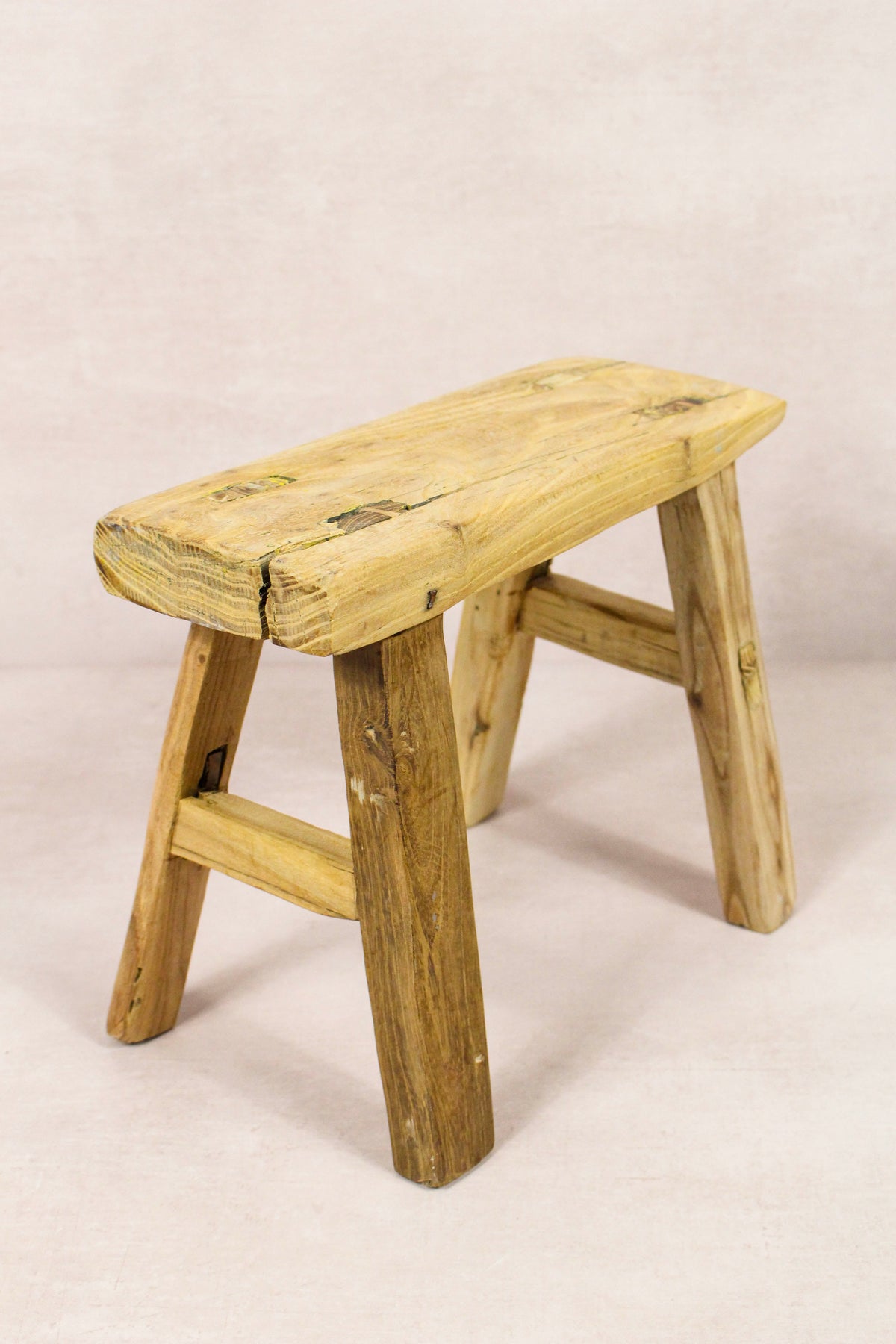 Vintage Rustic Stool - Elm wood - Small - 273