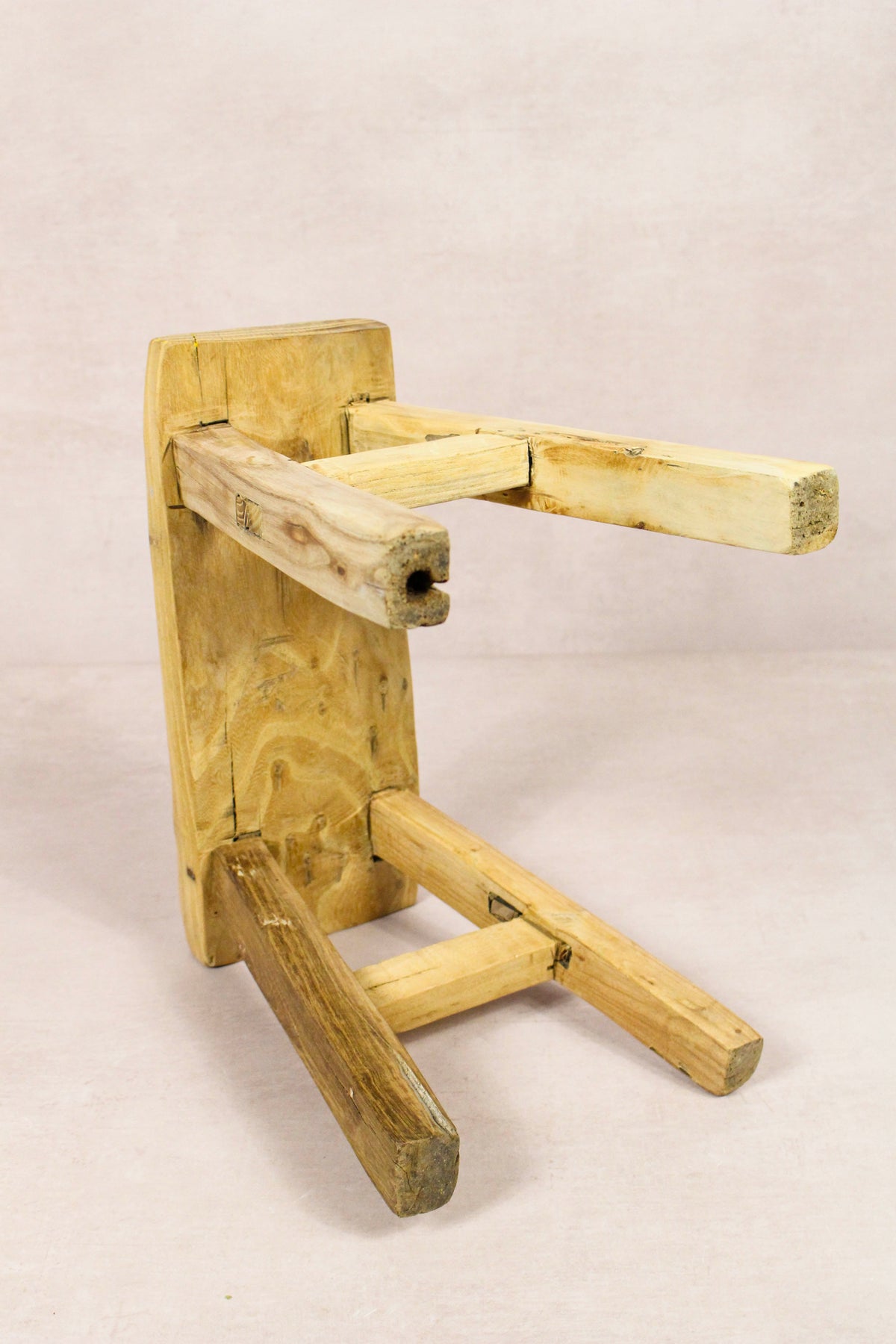 Vintage Rustic Stool - Elm wood - Small - 273