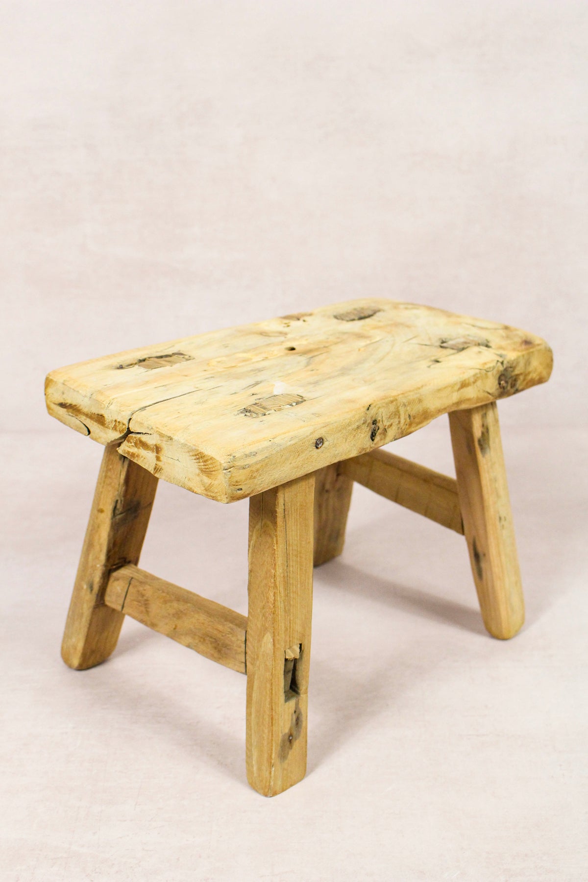 Vintage Rustic Stool - Elm wood - Small - 275
