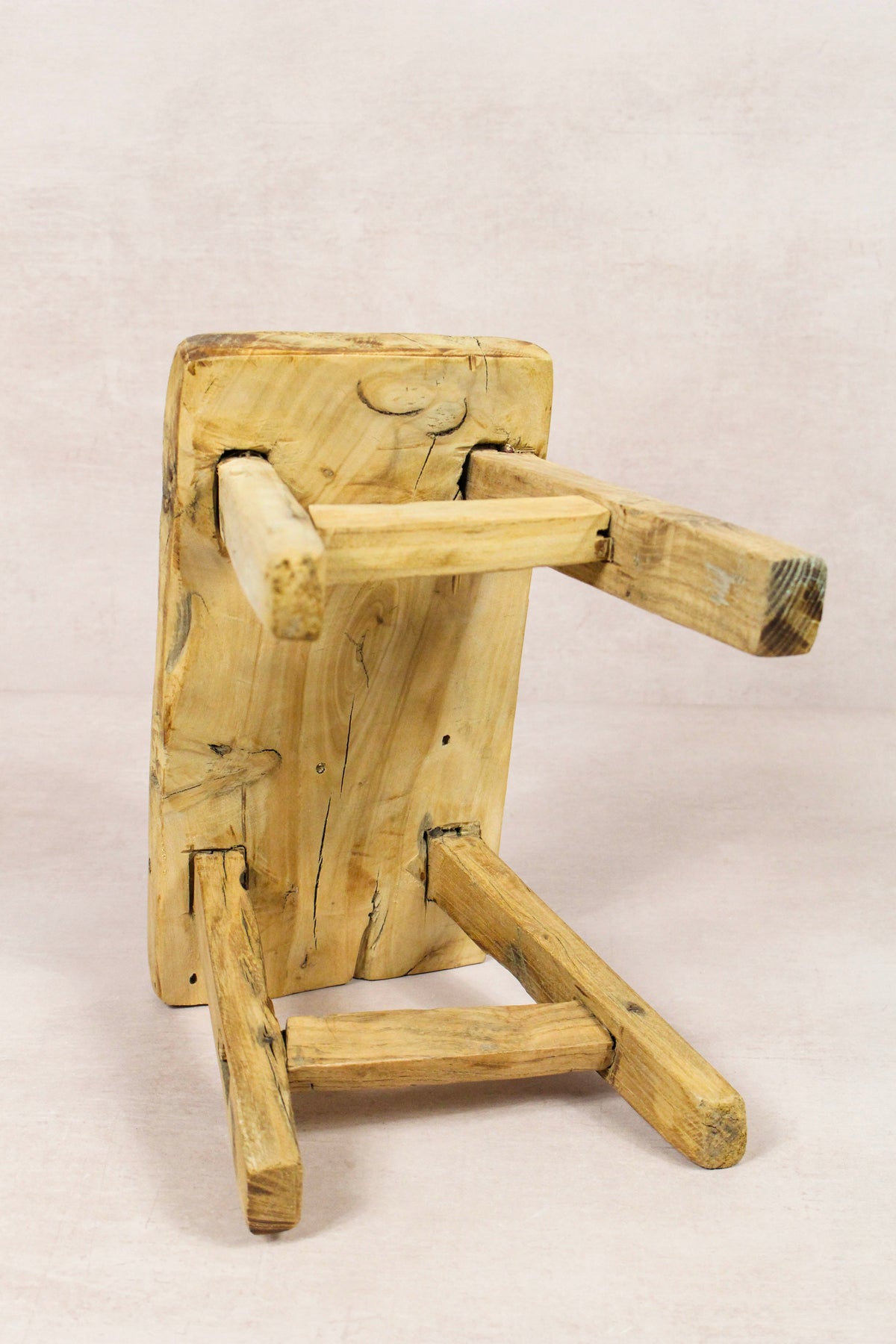 Vintage Rustic Stool - Elm wood - Small - 275