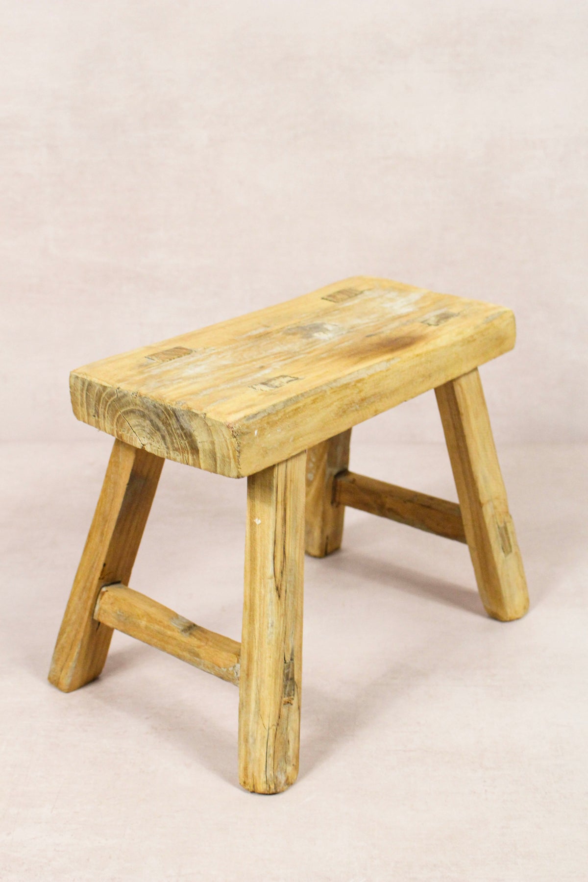 Vintage Rustic Stool - Elm wood - Small - 276