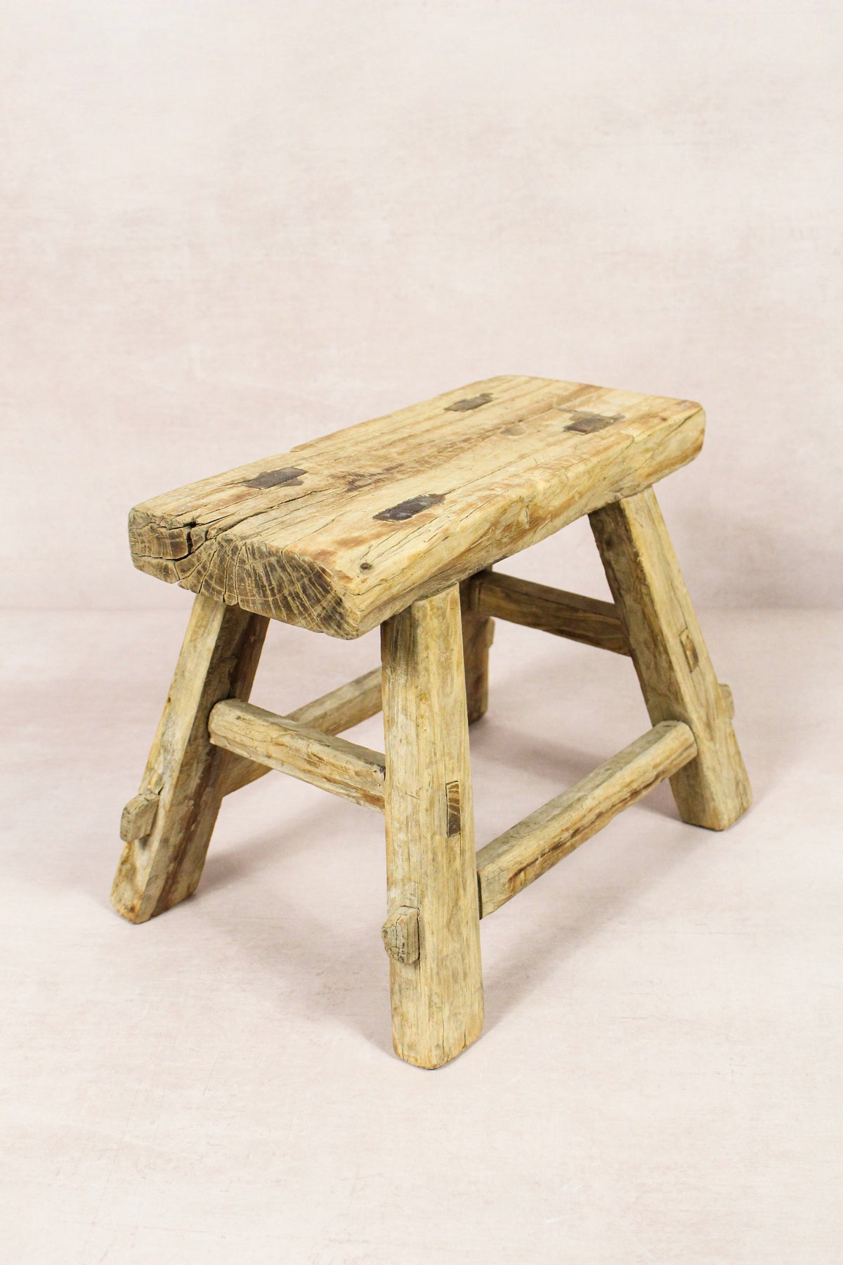 Vintage Rustic Stool - Elm wood - Small - 277