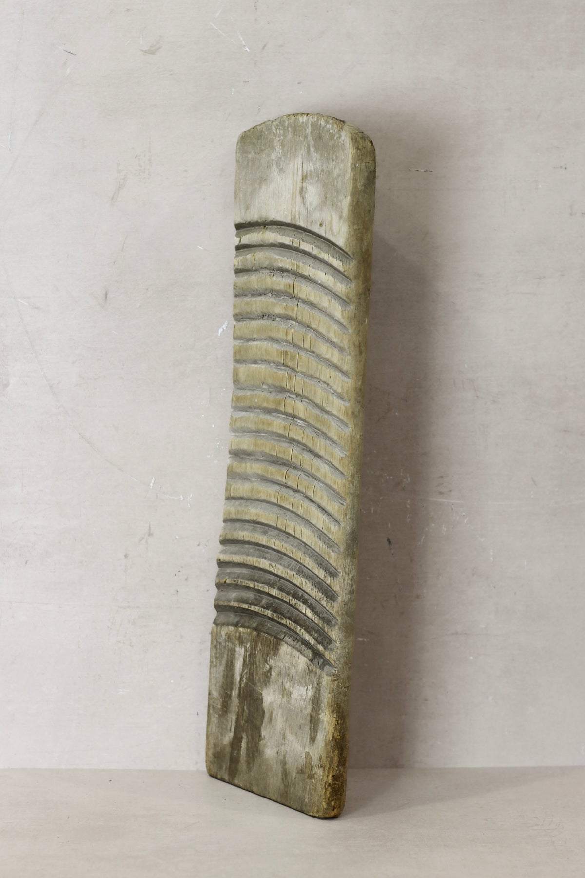 Vintage Elm Wooden Washboard - no 14