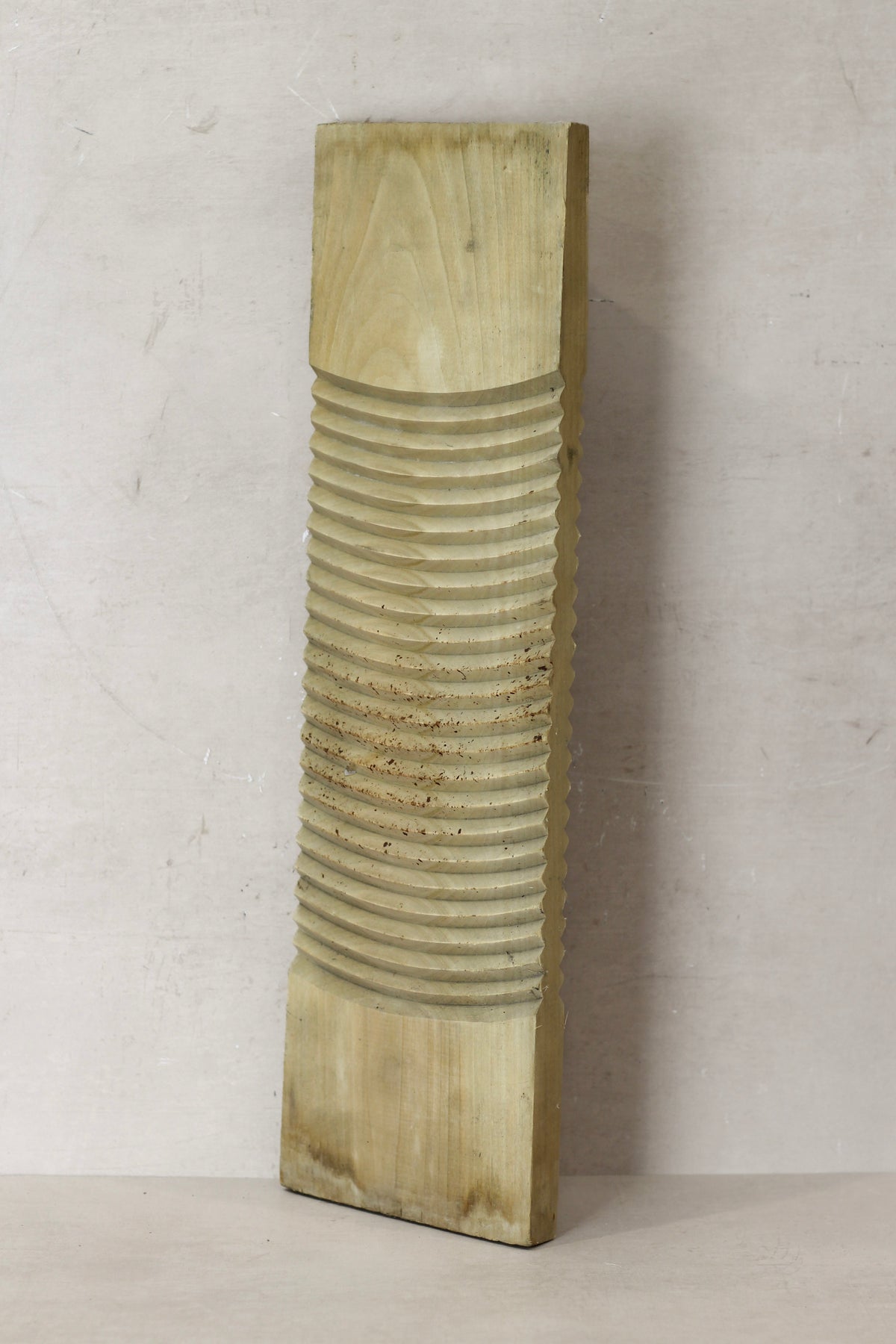 Vintage Elm Wooden Washboard - no 17
