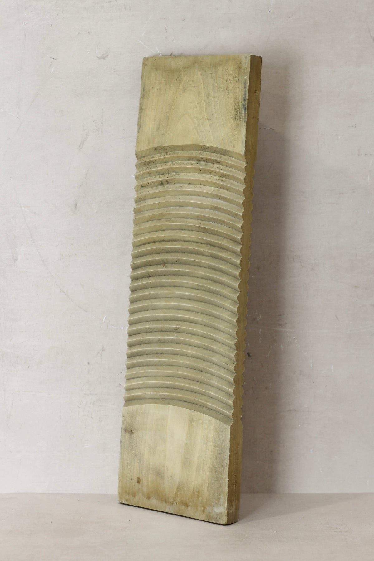 Vintage Elm Wooden Washboard - no 17