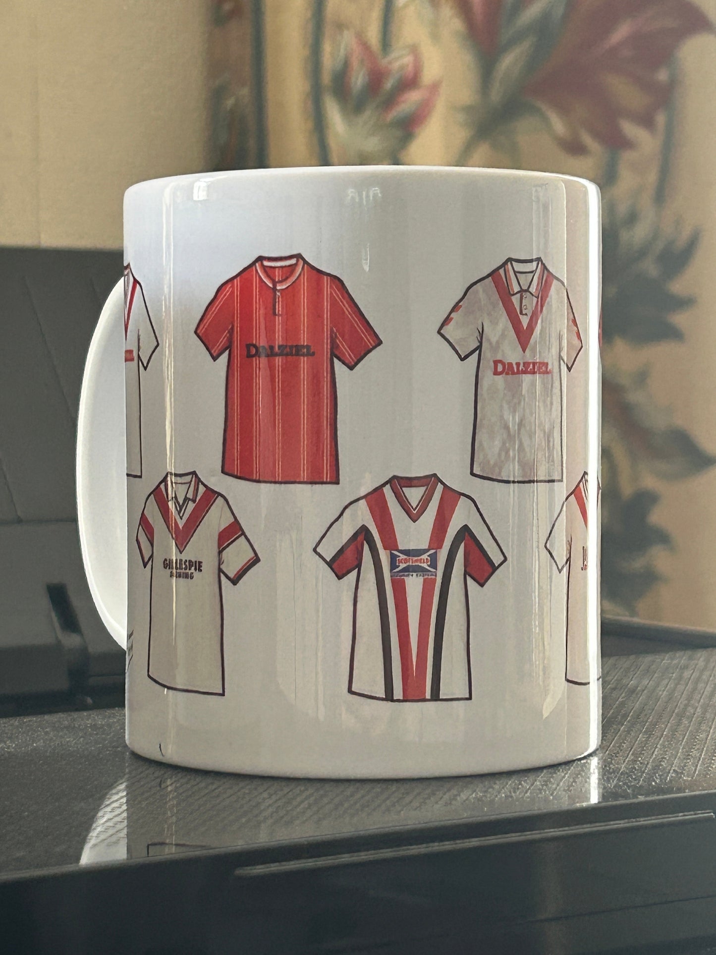 Airdrie Retro Shirts Ceramic Football Mug