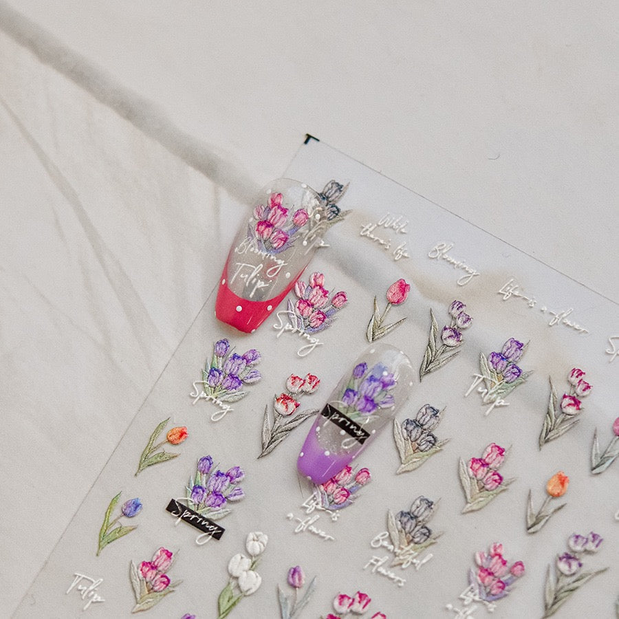 Hello Claws | Spring Tulip Nail Deco Sticker