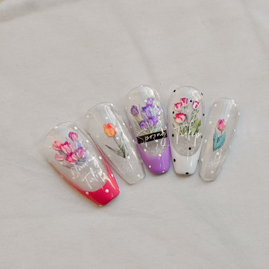 Hello Claws | Spring Tulip Nail Deco Sticker