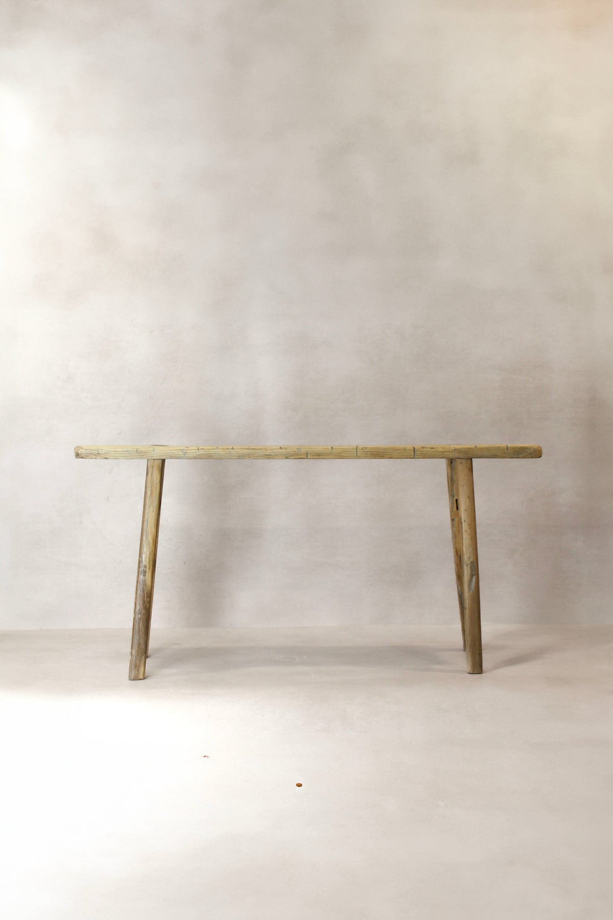 Antique Rustic Elm Skinny Bench 03