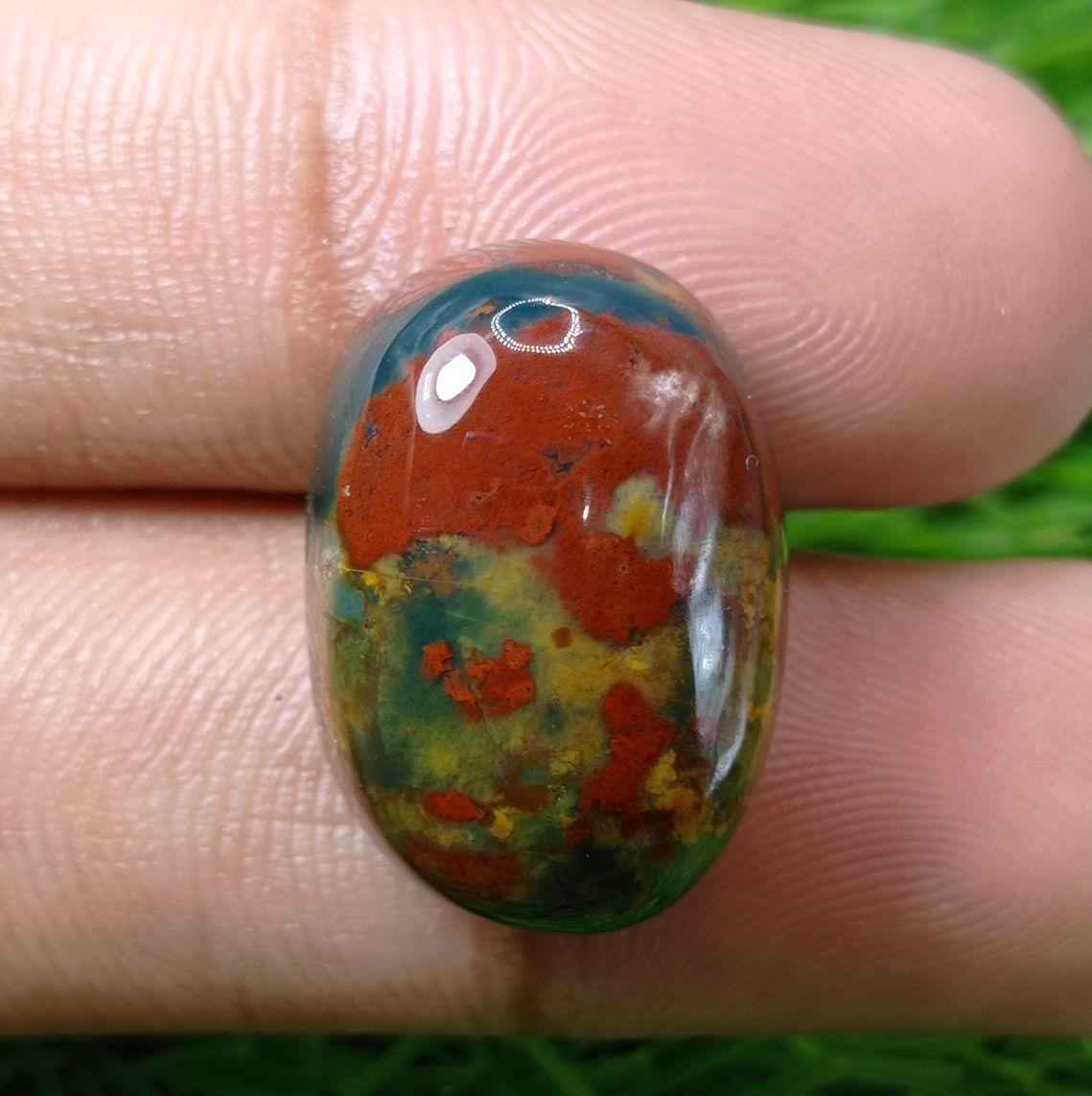 31.8ct High Quality Blood Stone - Heliotrope - Hajr-ul-Dam-23x15mm