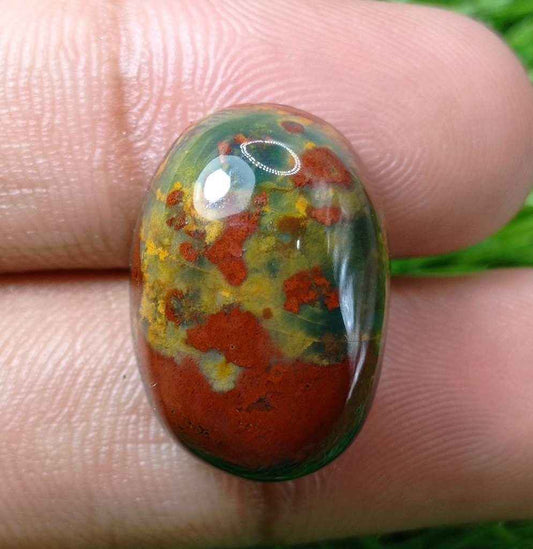 31.8ct High Quality Blood Stone - Heliotrope - Hajr-ul-Dam-23x15mm