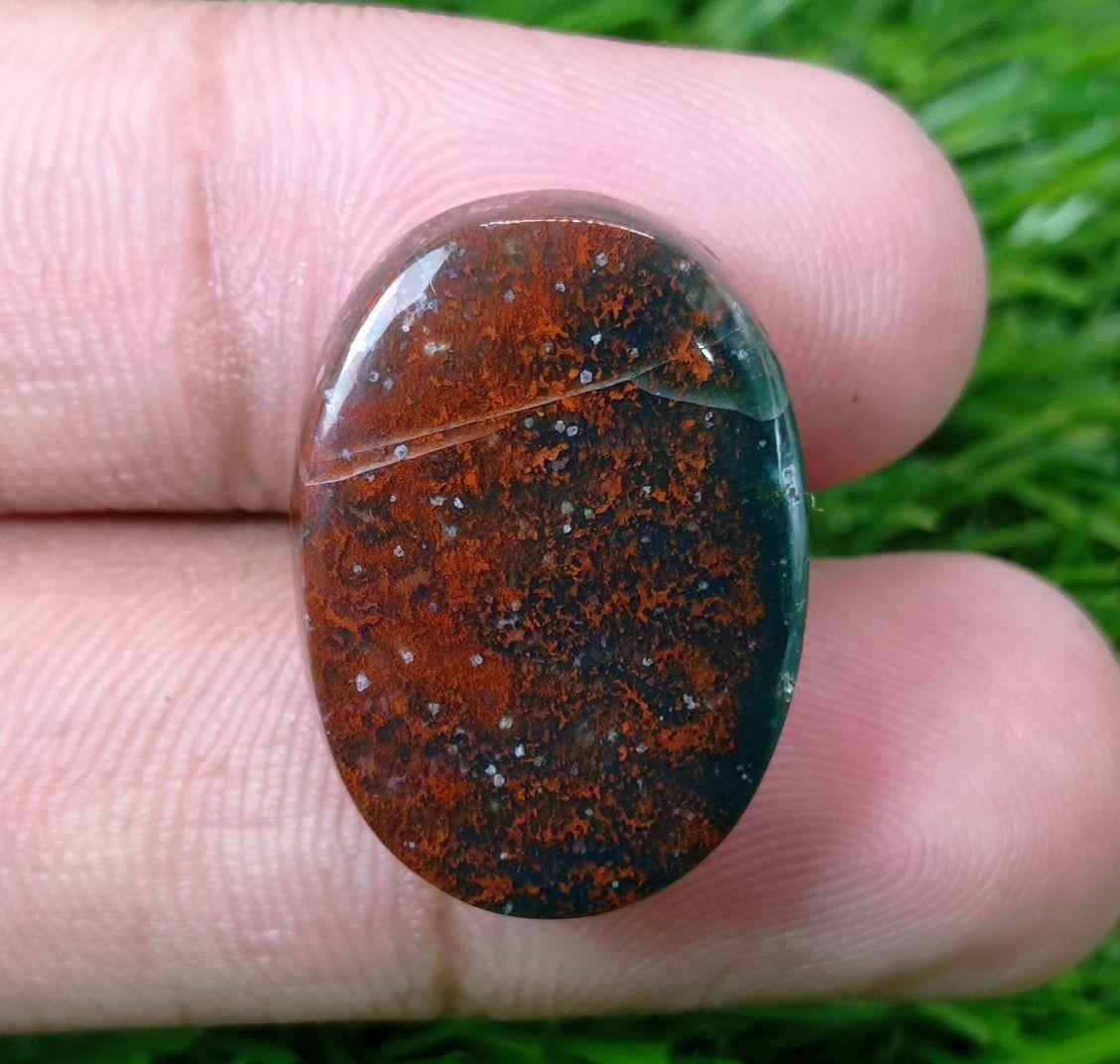 33.5ct High Quality Blood Stone - Heliotrope - Hajr-ul-Dam-25x18mm