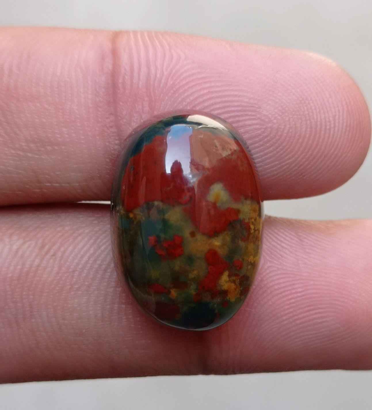31.8ct High Quality Blood Stone - Heliotrope - Hajr-ul-Dam-23x15mm