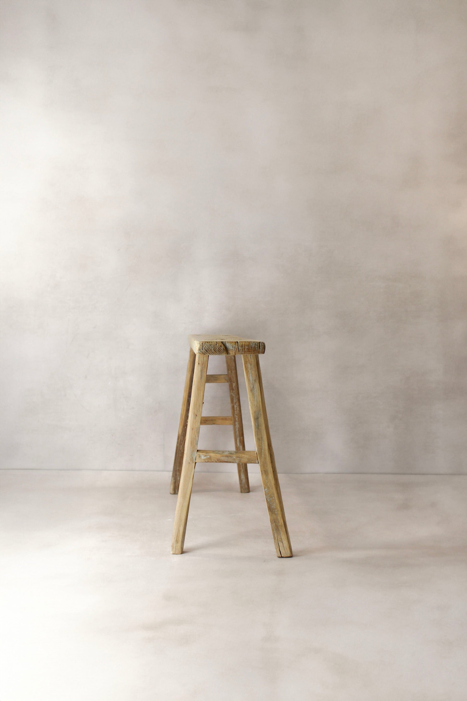 Antique Rustic Elm Skinny Bench 04