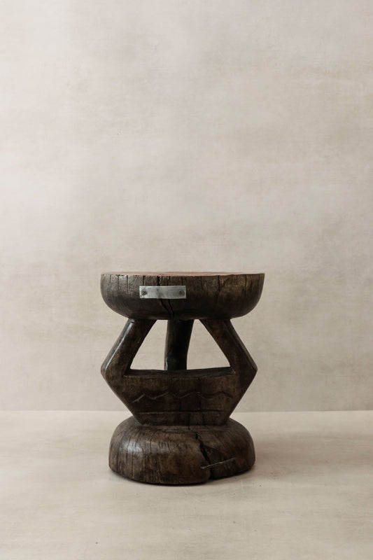 Vintage Tonga Stool - Copper Top - 27.1