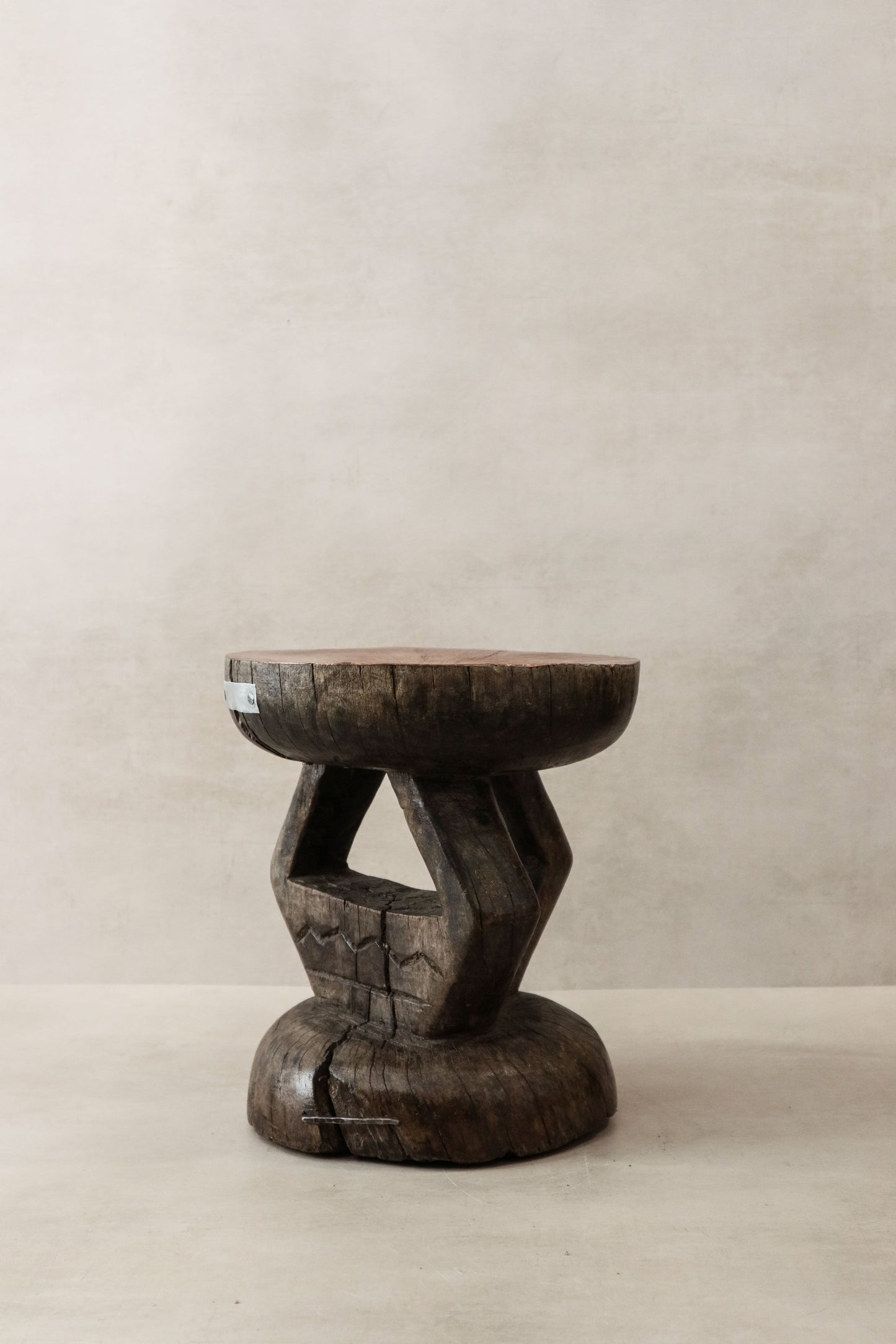 Vintage Tonga Stool - Copper Top - 27.1