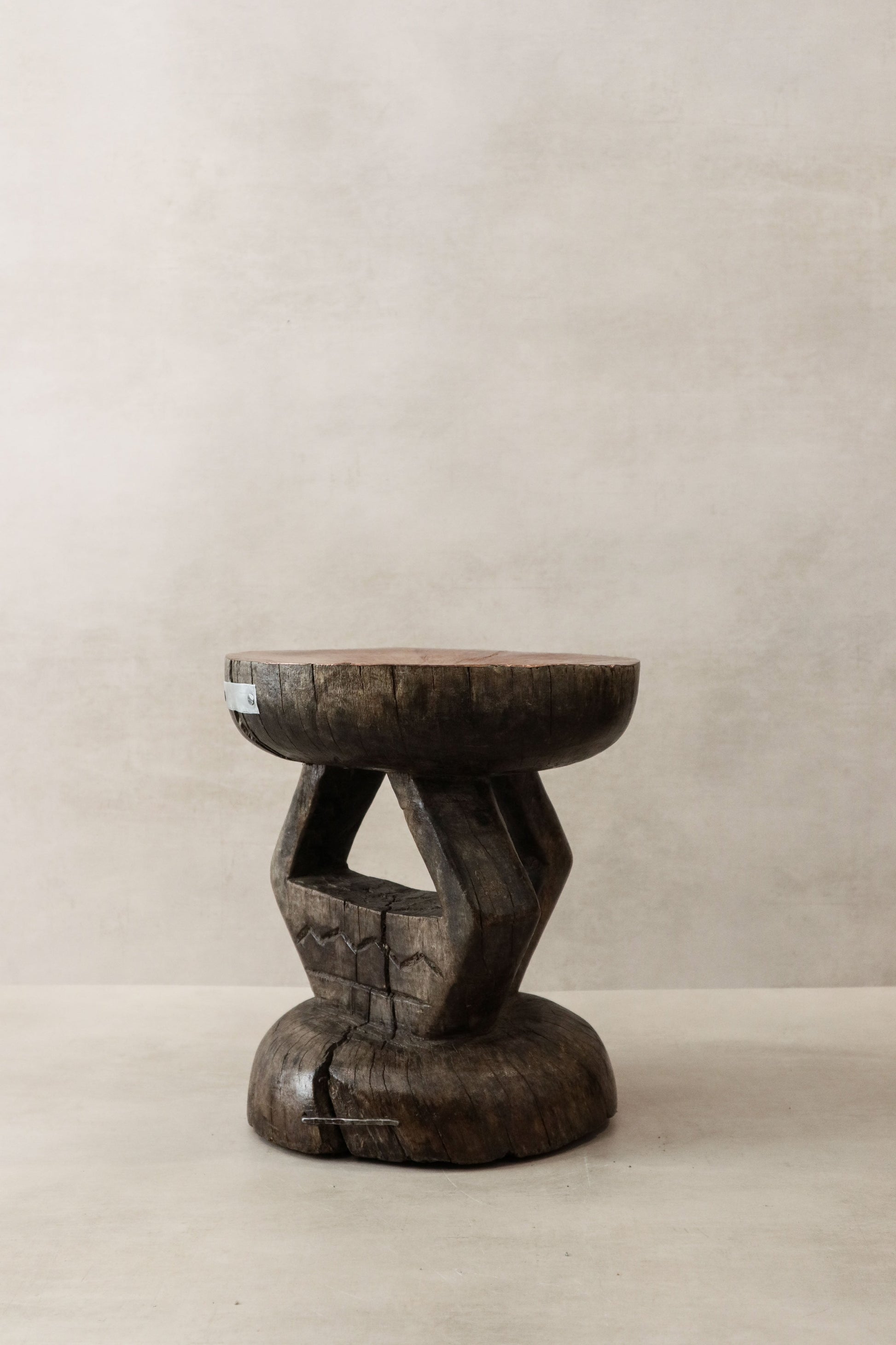 Vintage Tonga Stool - Copper Top - 27.1