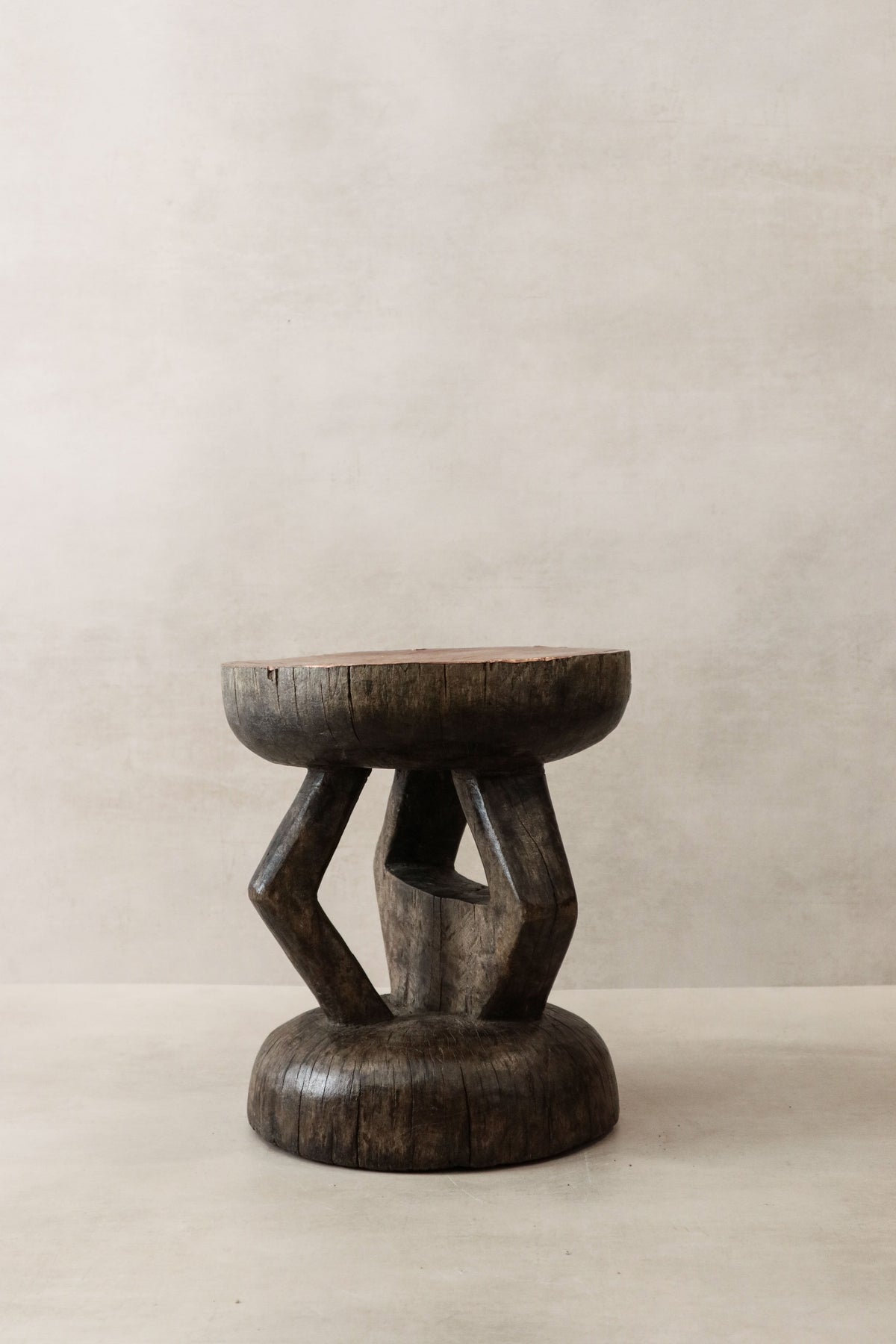 Vintage Tonga Stool - Copper Top - 27.1