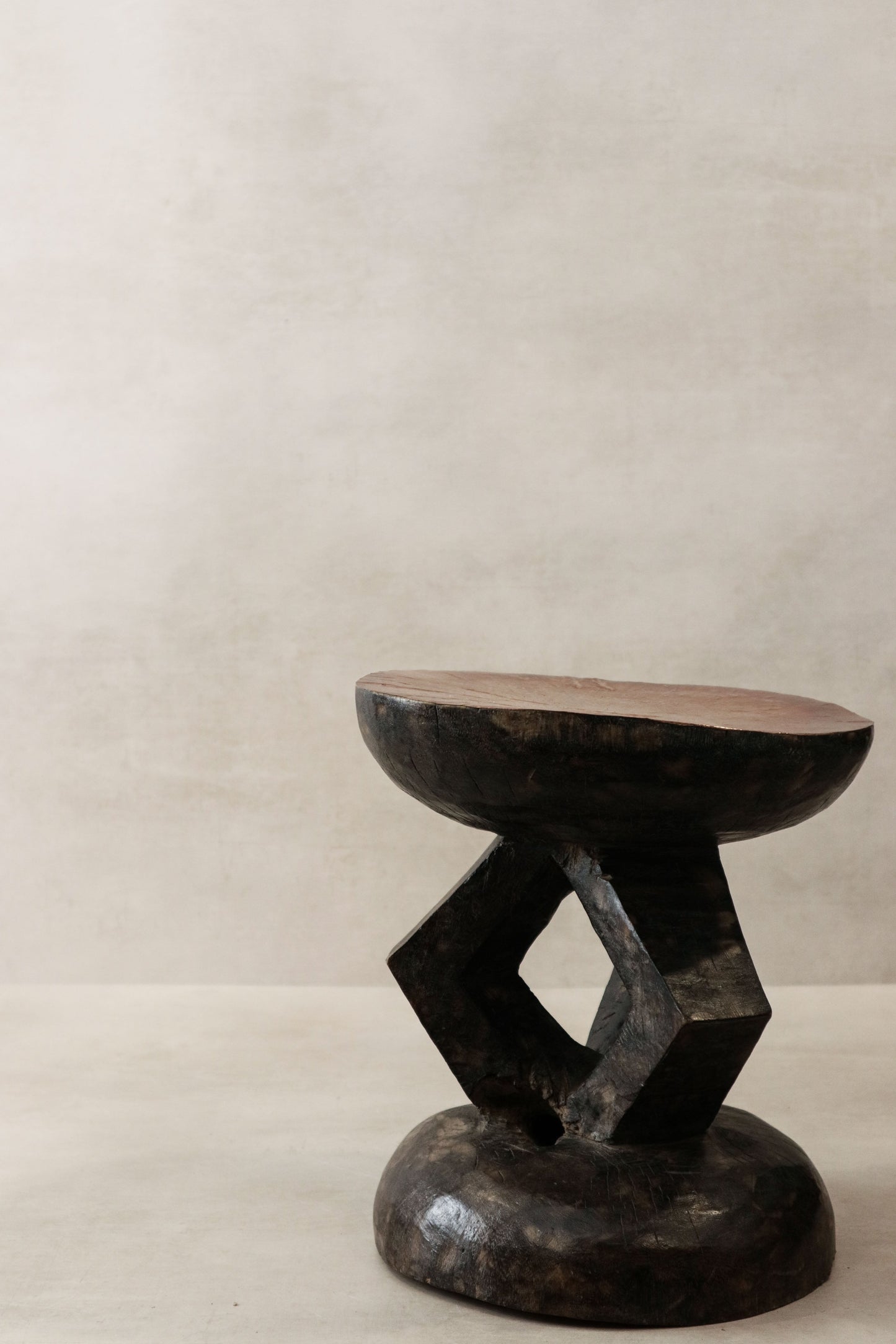 Vintage Tonga Stool - Copper Top - 28.1