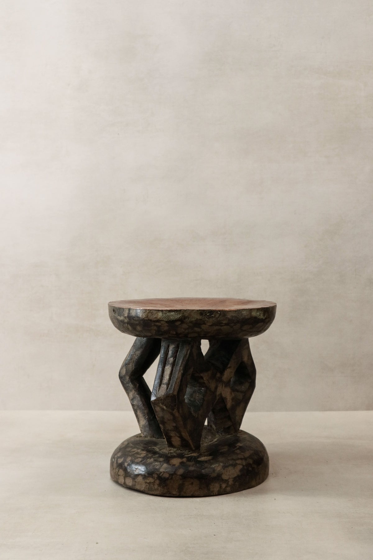 Vintage Tonga Stool - Copper Top - 25.2
