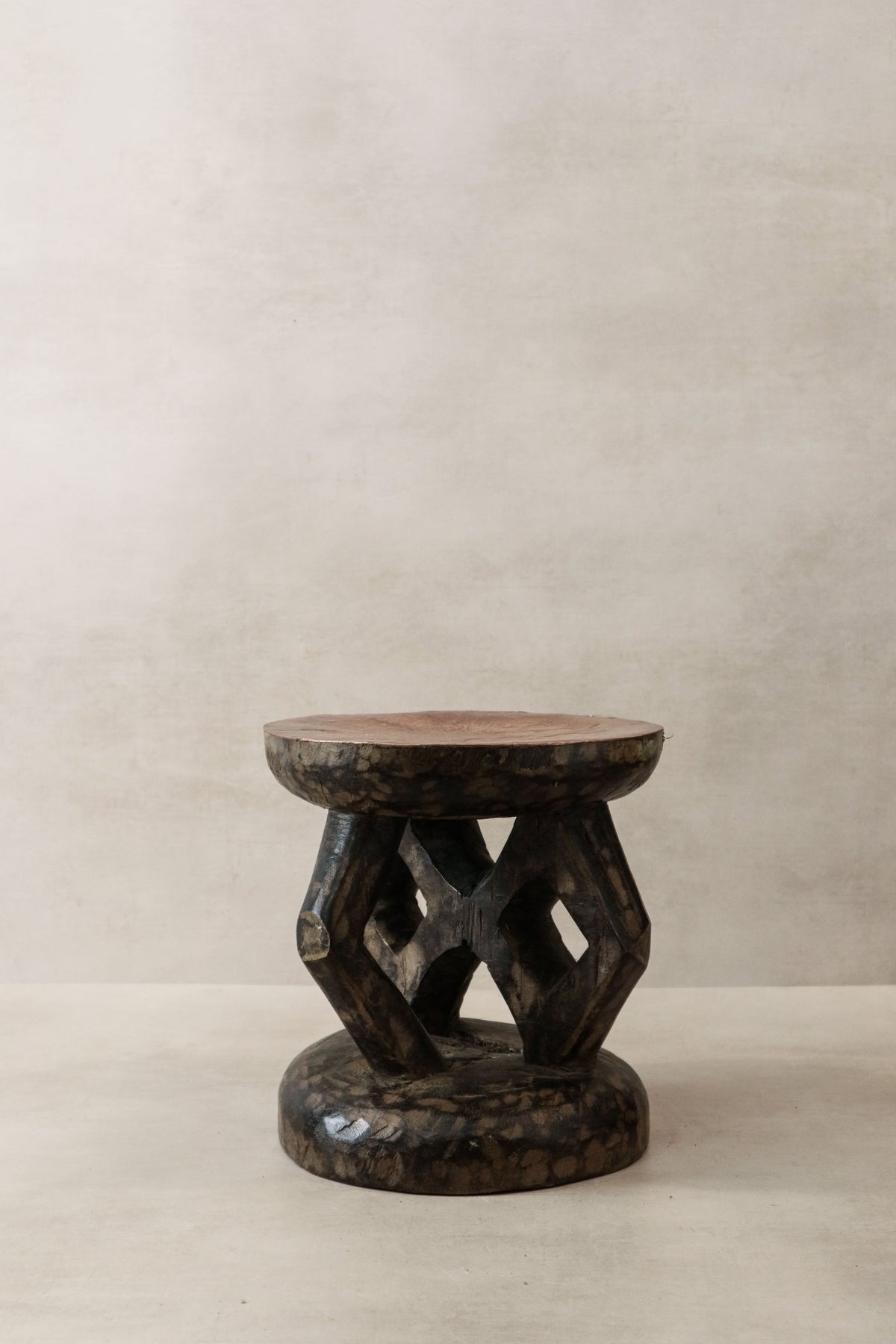 Vintage Tonga Stool - Copper Top - 25.2