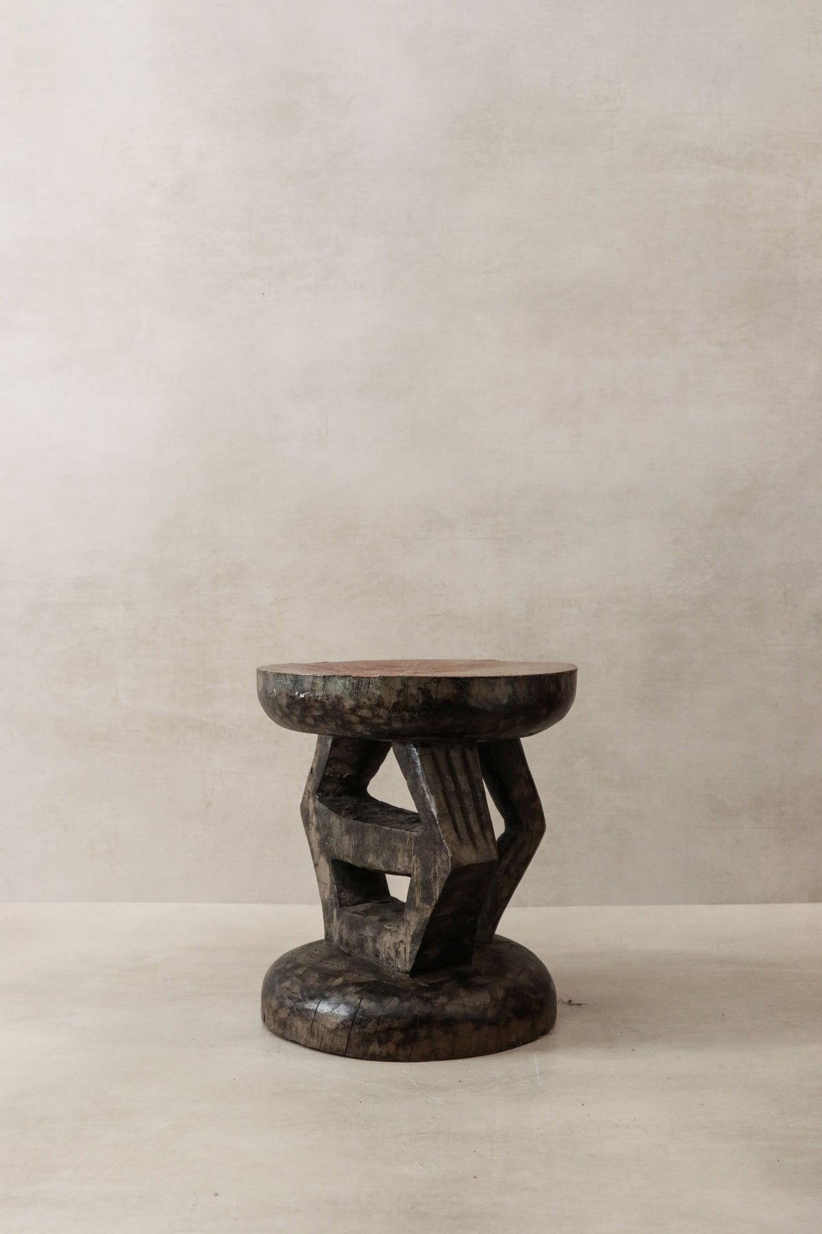 Vintage Tonga Stool - Copper Top - 25.1