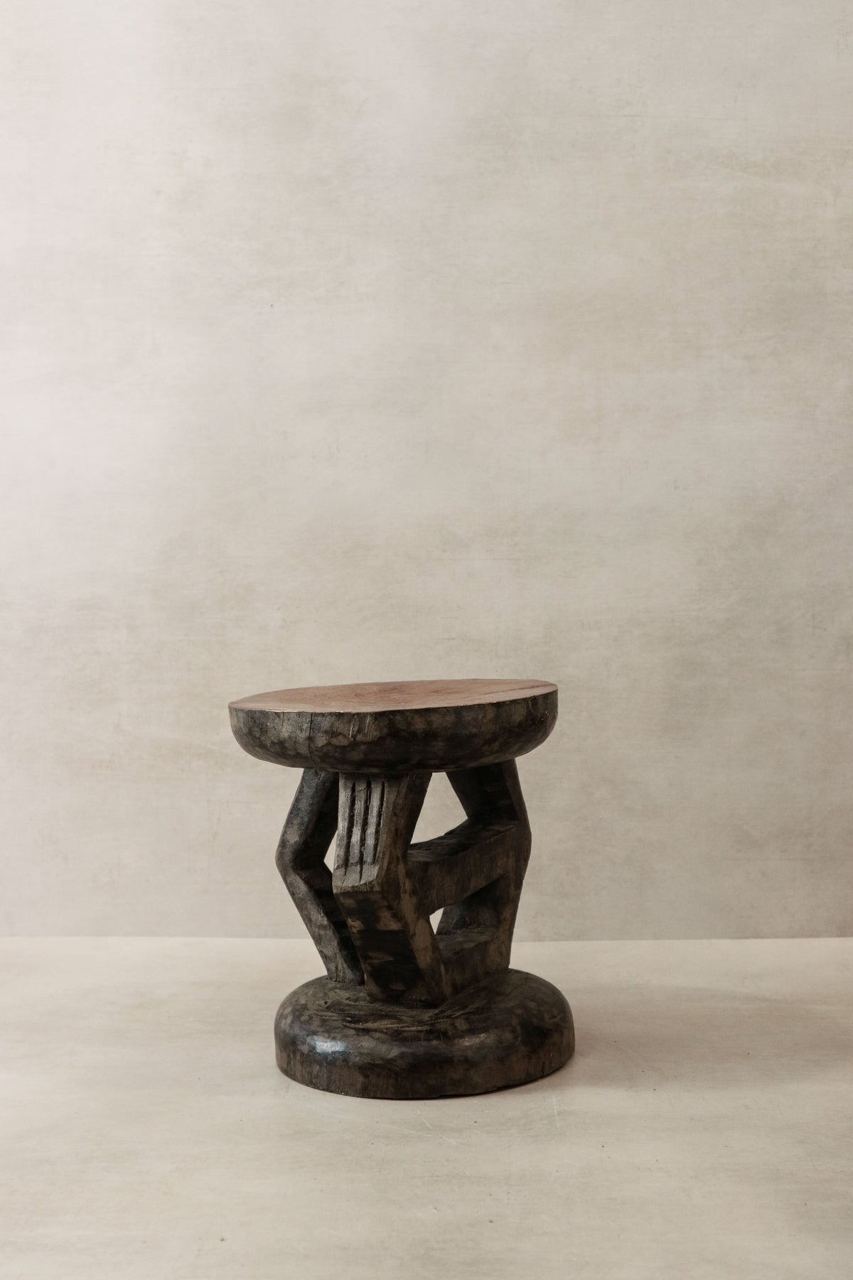 Vintage Tonga Stool - Copper Top - 25.1