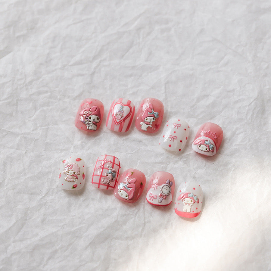 Hello Claws | Melody Embossed Pattern Design Nail Deco Sticker